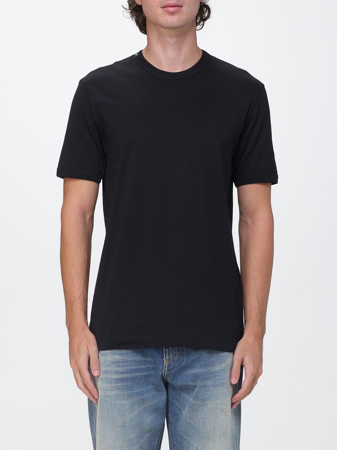 Dolce & Gabbana Basic Slim Fit Pure Cotton Crewneck T-Shirt