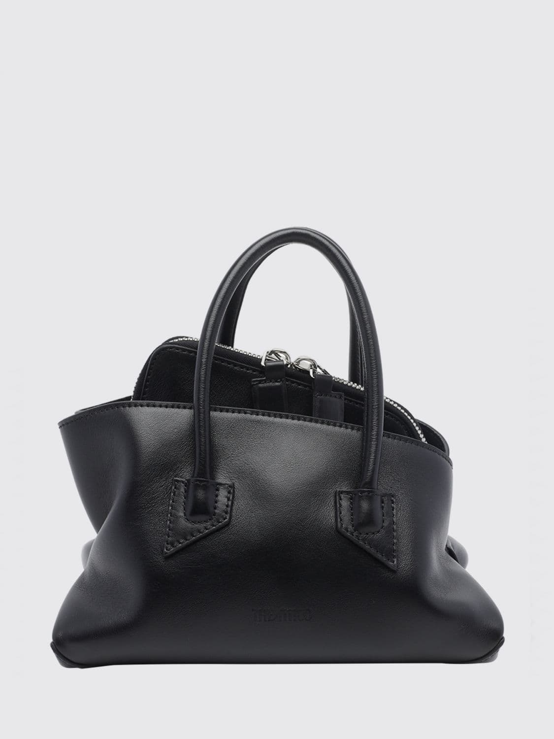 The Attico La Passeggiata Asymmetrical Smooth Calfskin Mini Handbag