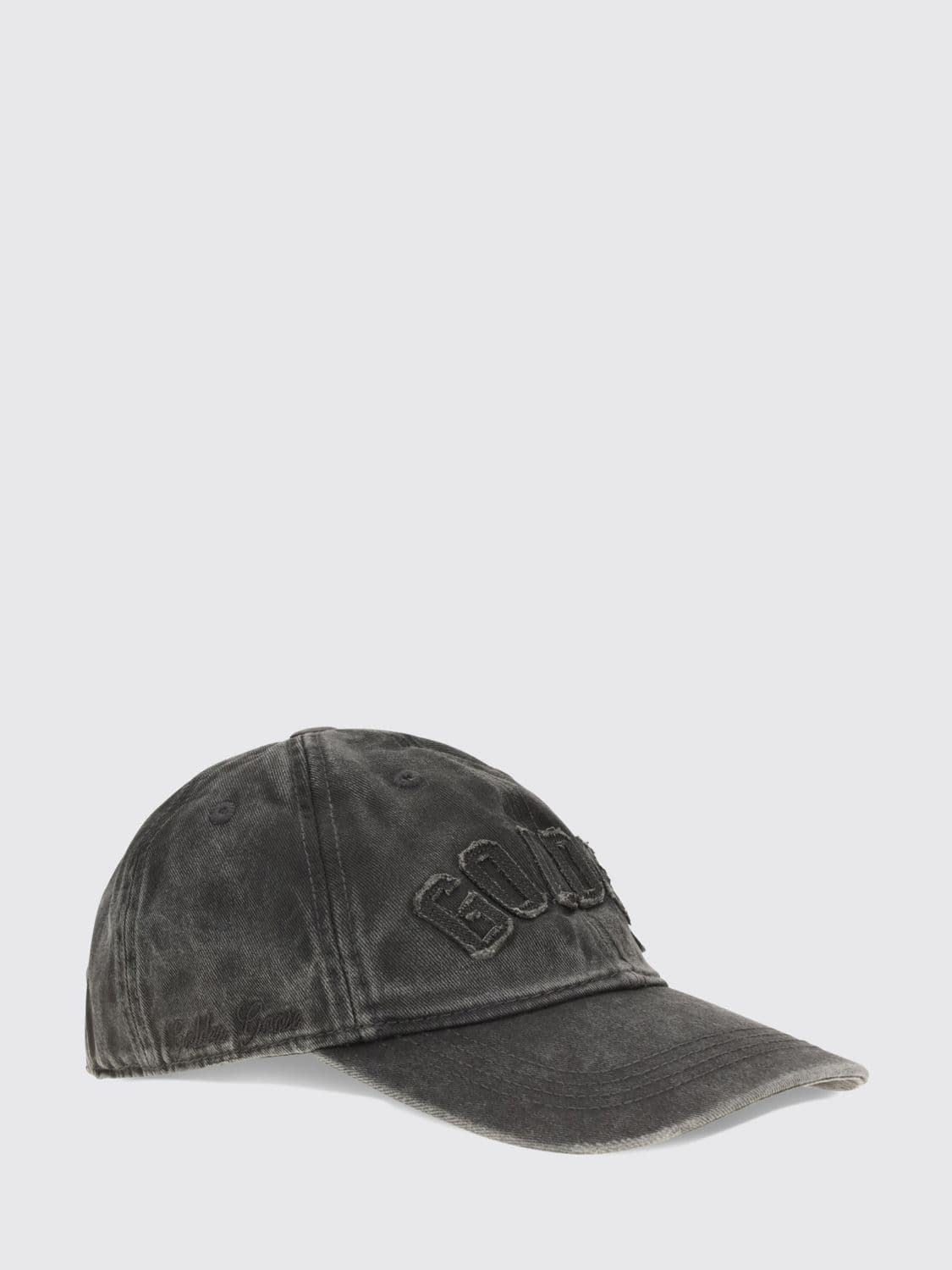 Golden Goose Stone Washed Denim Baseball Cap with Tone-on-Tone Logo · OS