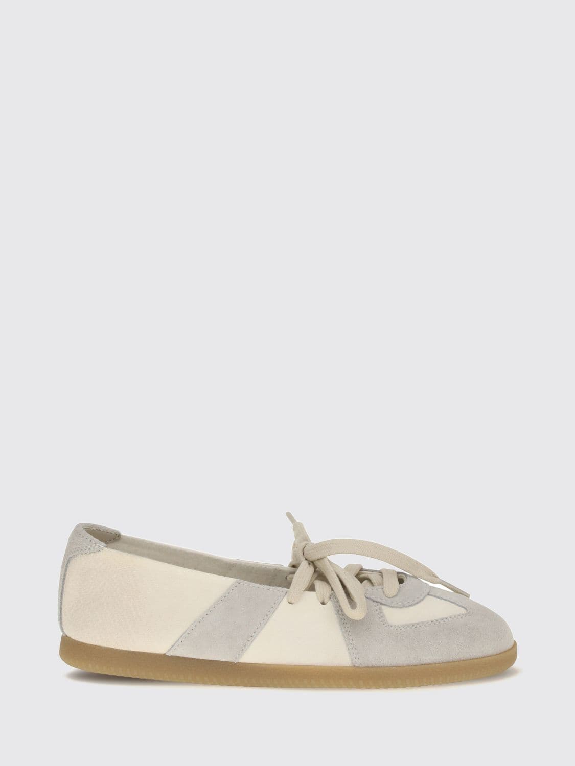 Maison Margiela Replica Lambskin and Suede Ballet Flats
