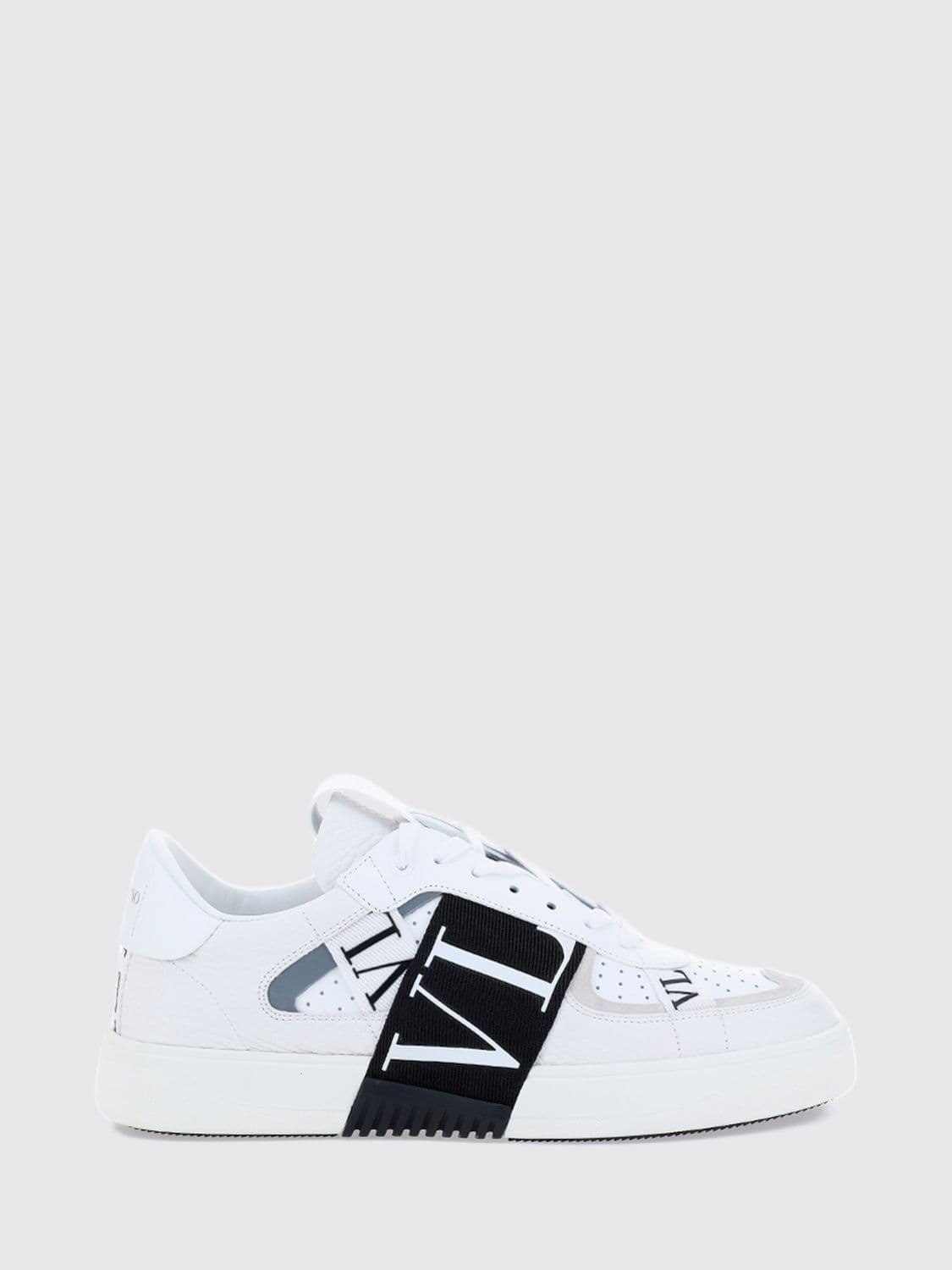 Valentino Garavani VL7N Smooth Calf Leather Sneakers with Printed Logo