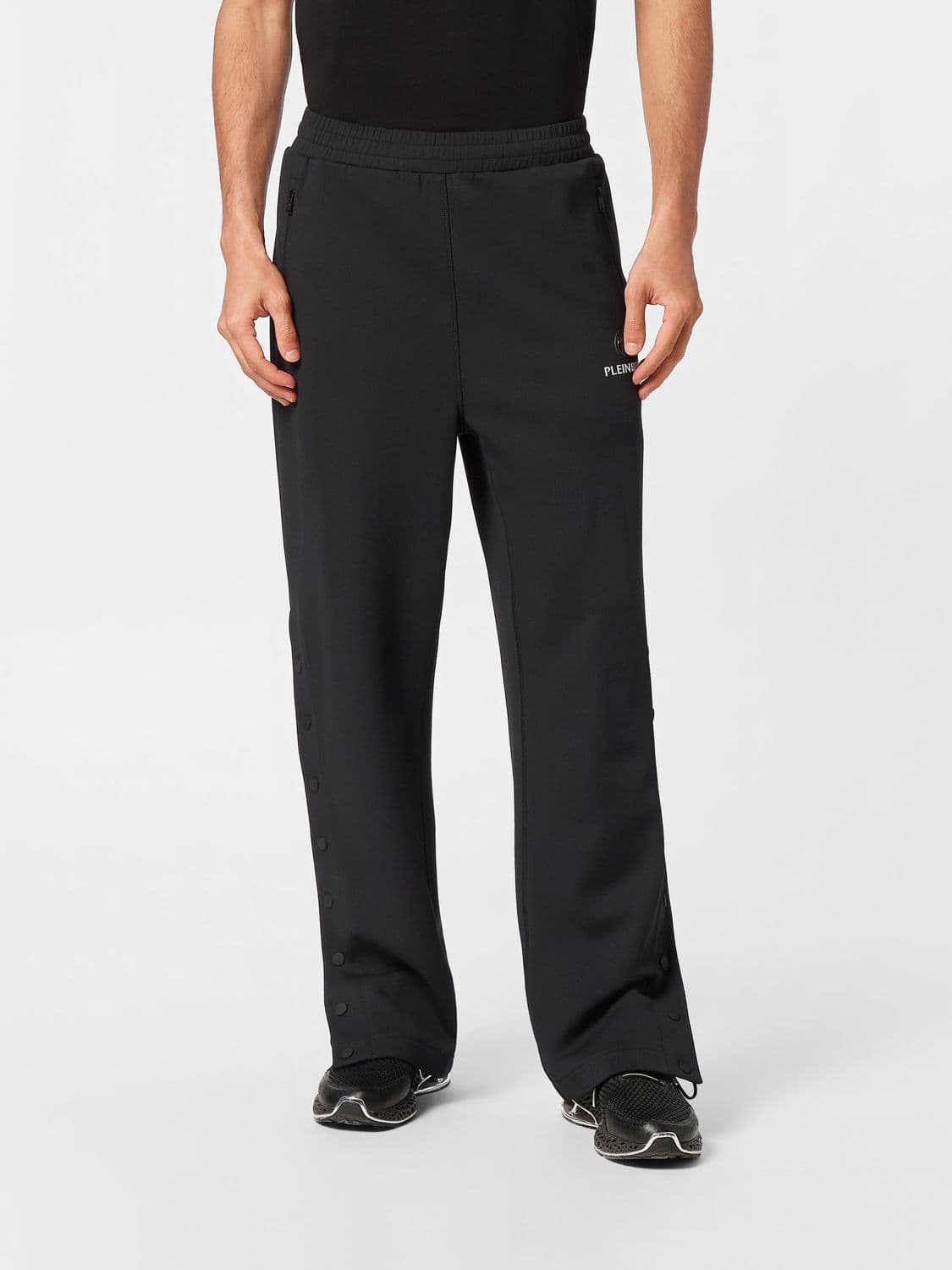 Plein Sport Stretch Technical Fabric Jogging Trousers with Logo