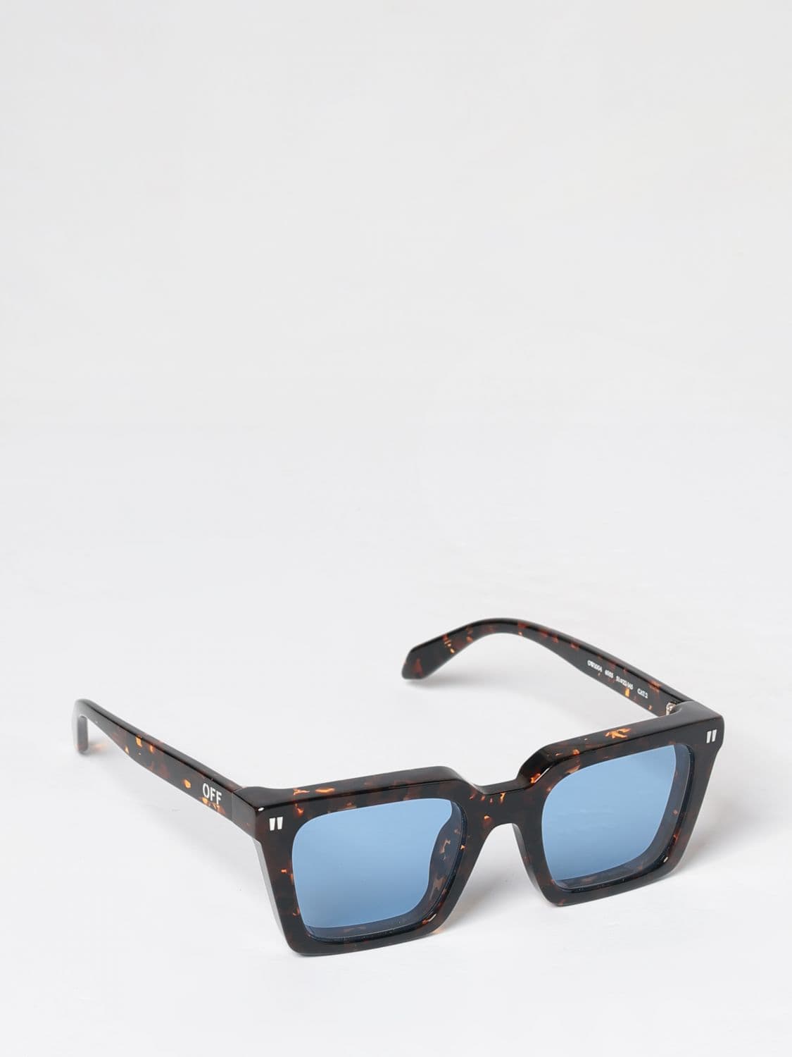 Off-White Reno Rectangular Tortoiseshell Acetate Sunglasses · 50