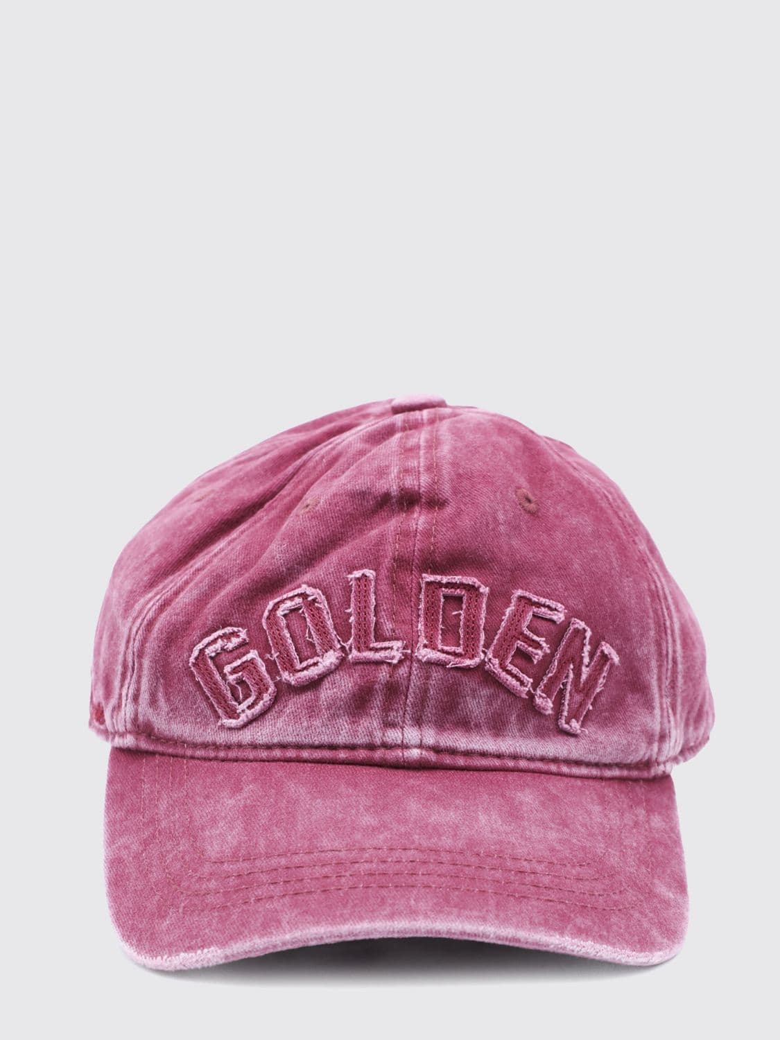 Golden Goose Vintage Denim Baseball Cap with Embroidered Logo · OS