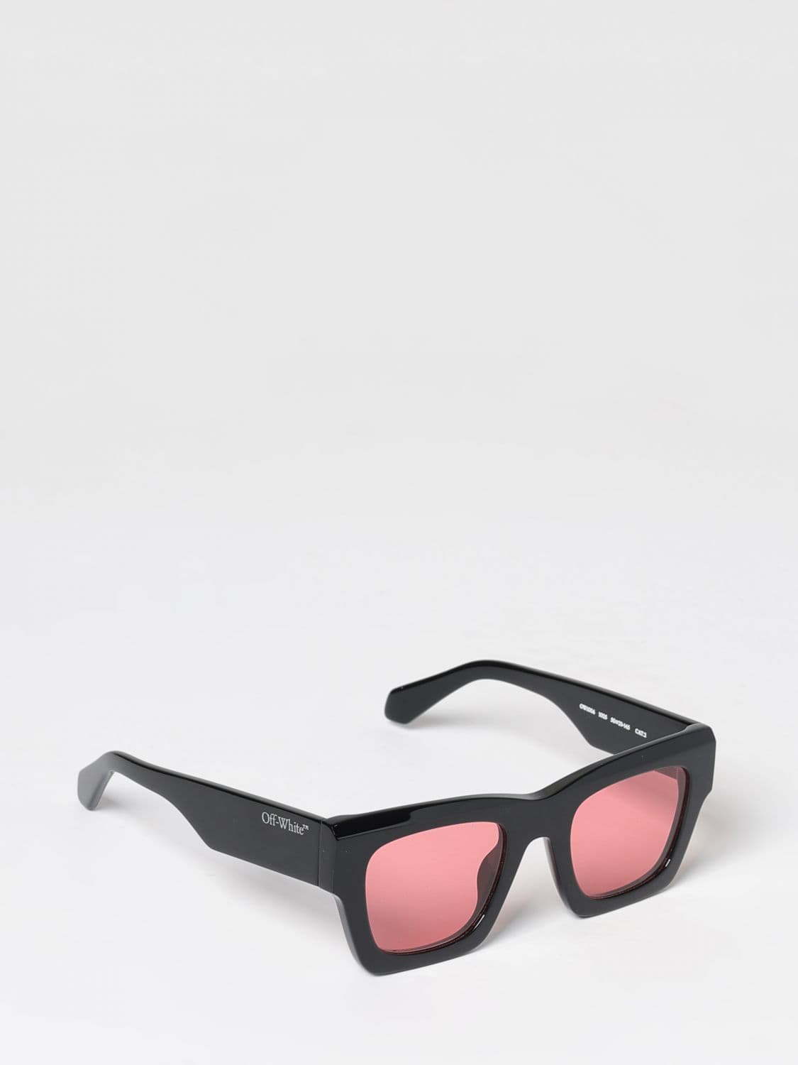 Off-White Davie Rectangular Acetate Sunglasses with Printed Logo