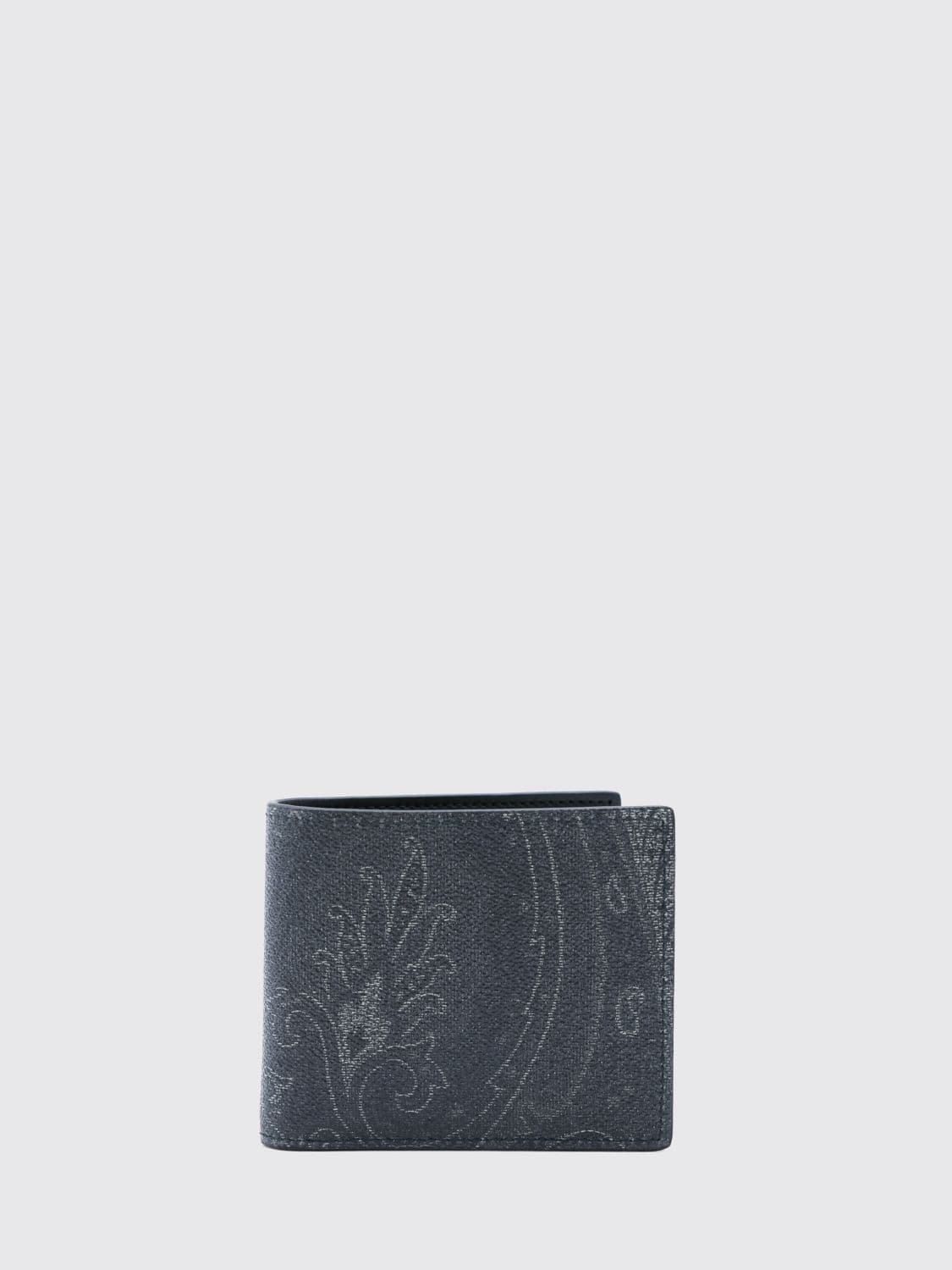 Etro All-Over Paisley Print Coated Cotton Bifold Wallet