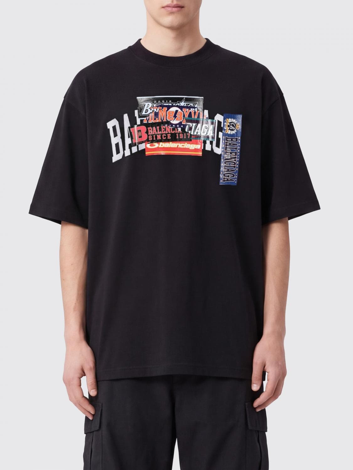 Balenciaga Relaxed Fit Cotton T-Shirt with Graphic Print