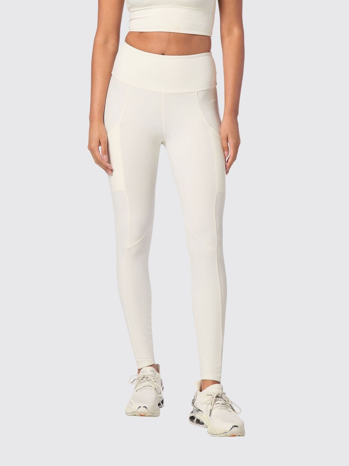 Plein Sport High-Waisted Skinny Fit Sports Leggings in Stretch Technical Fabric