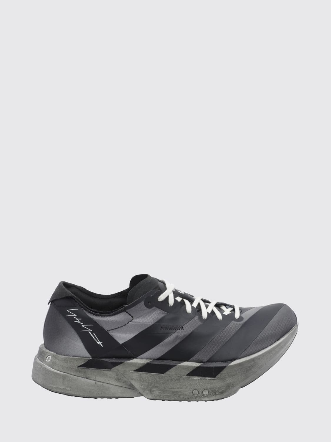 Y-3 Adios Pro 4 Technical Fabric Sneakers with Extralight Sole and Round Toe