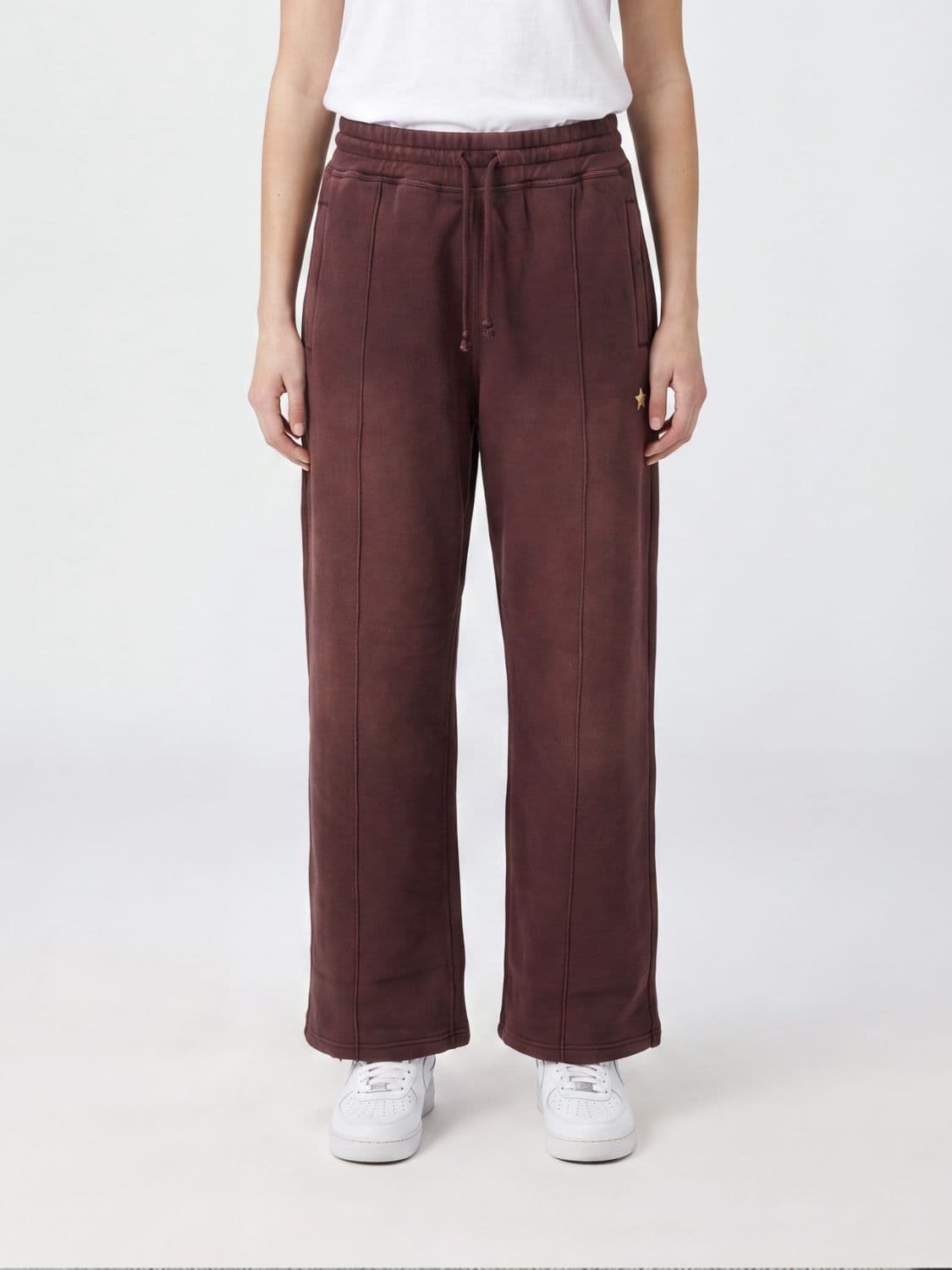 Golden Goose Straight-Leg Cotton Jogging Trousers with Contrast Logo