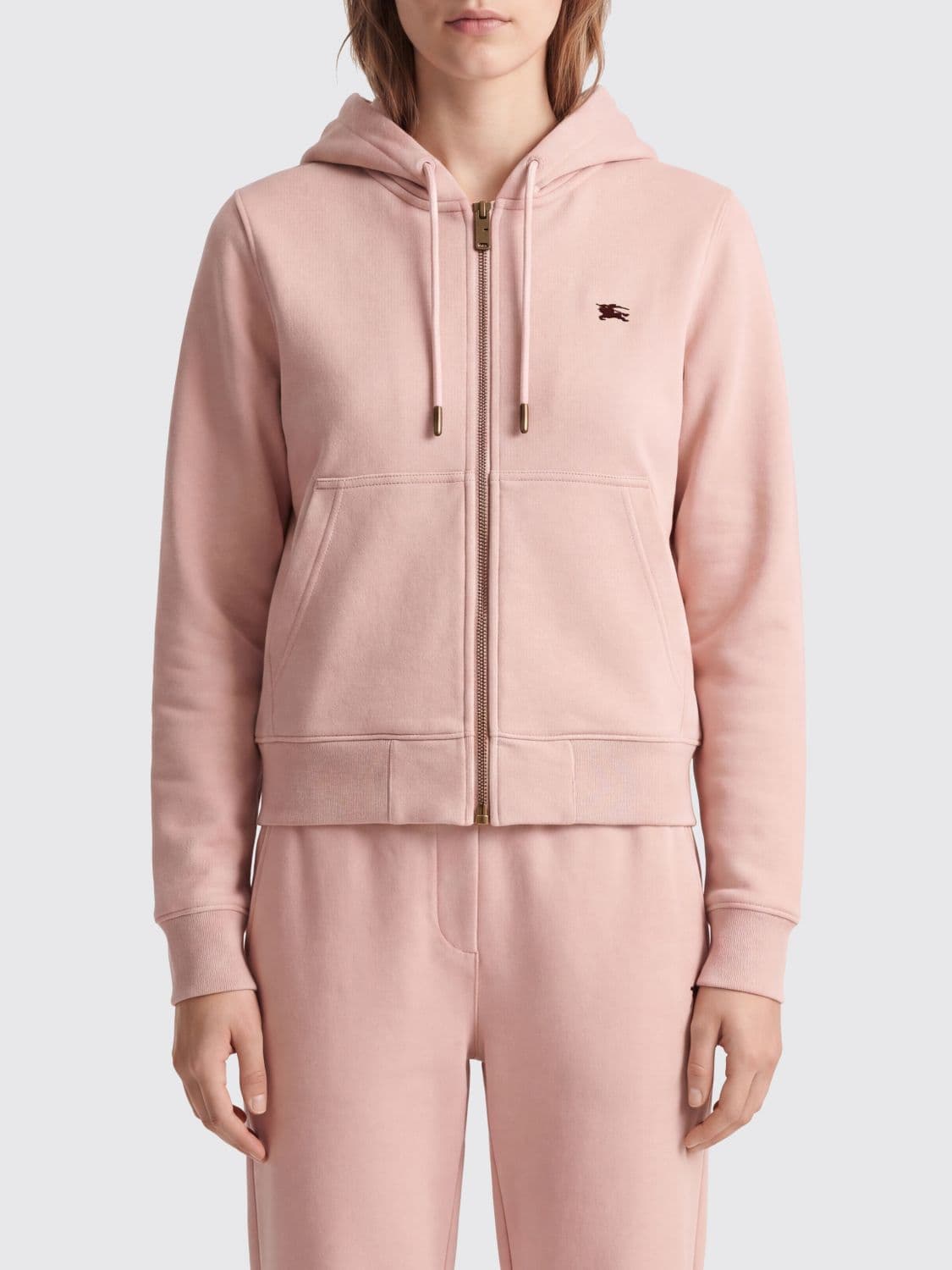 Burberry Embroidered EKD Cotton Zip-Up Hoodie · XS