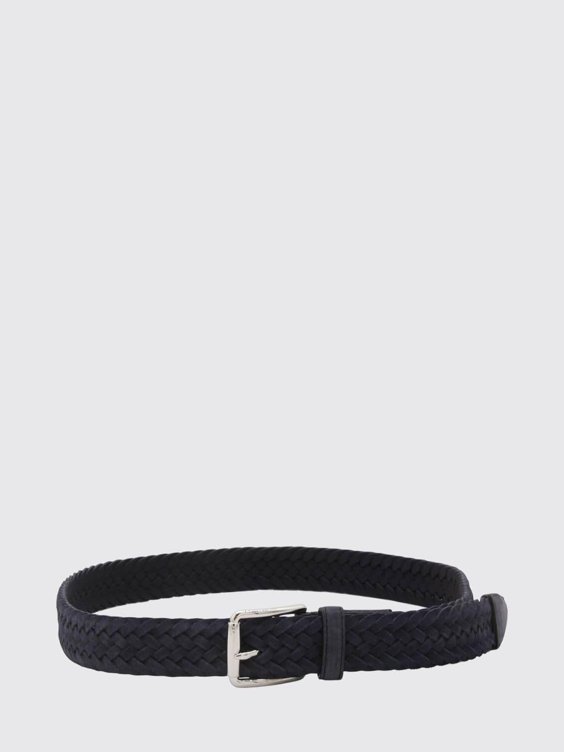 Tod's Suede Leather Belt with Metal Buckle