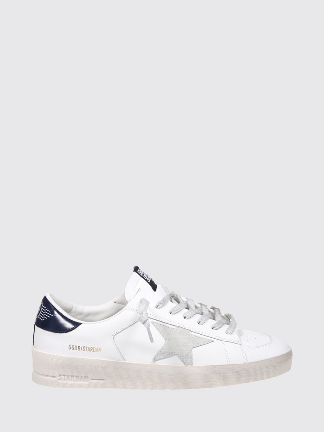 Golden Goose Stardan Calfskin Leather Sneakers with Contrast Logo