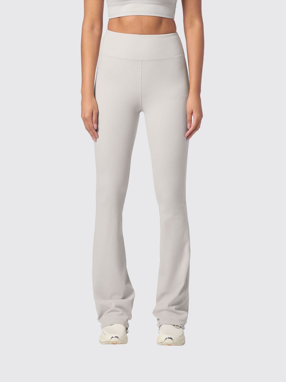 Plein Sport Flared Jogger Trousers in Jersey with High Elasticated Waist