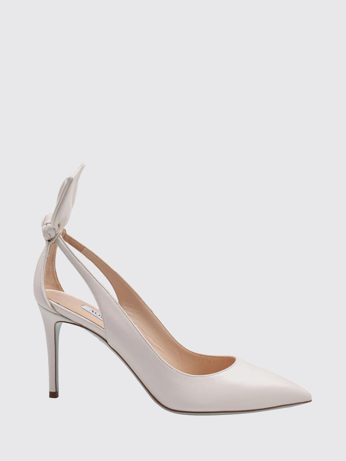 Aquazzura Bow Tie Bridal Nappa Pumps with Cut-Out Knot and Stiletto Heel