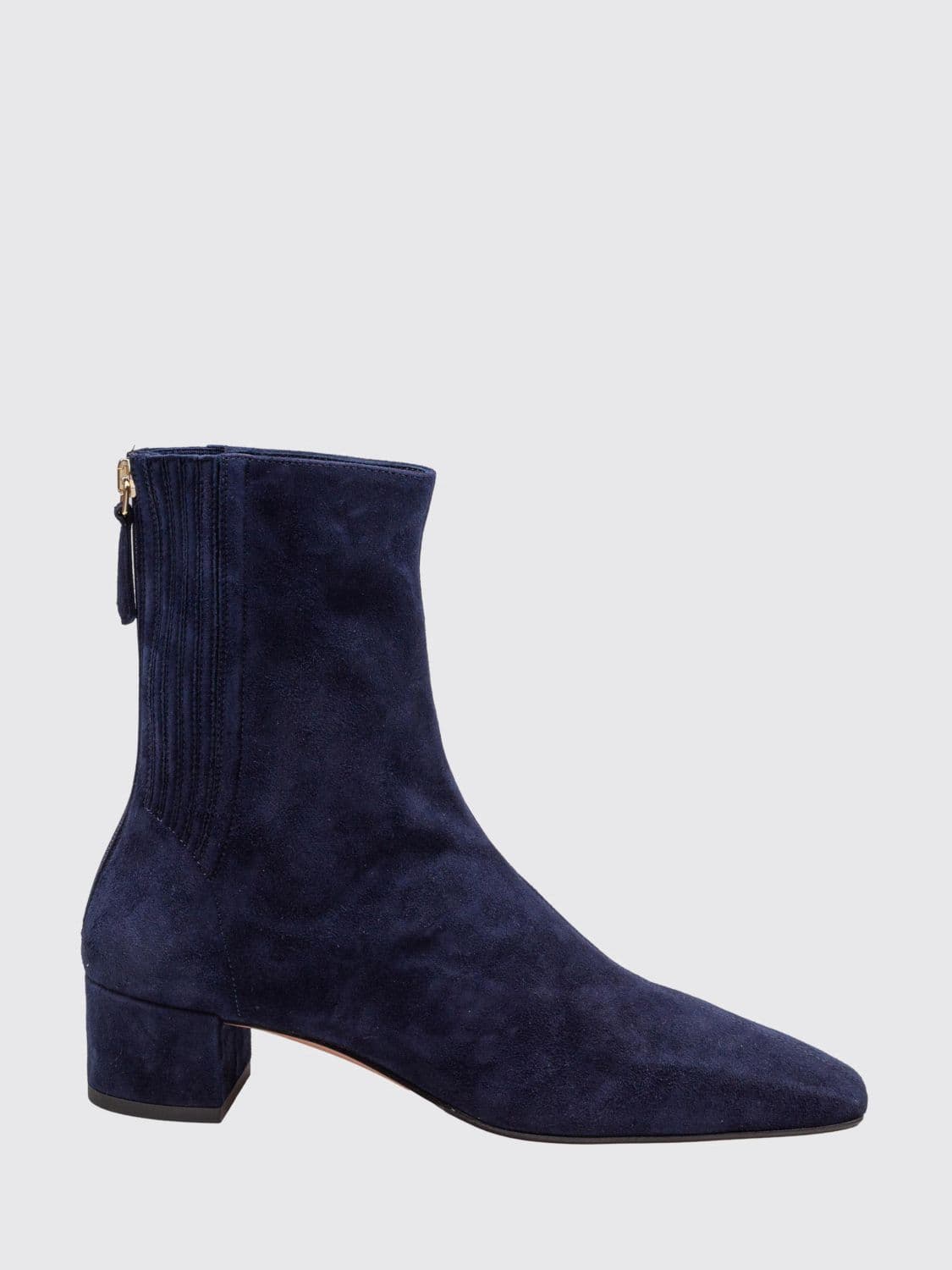 Aquazzura Saint Honorè Suede Ankle Boots with Square Toe
