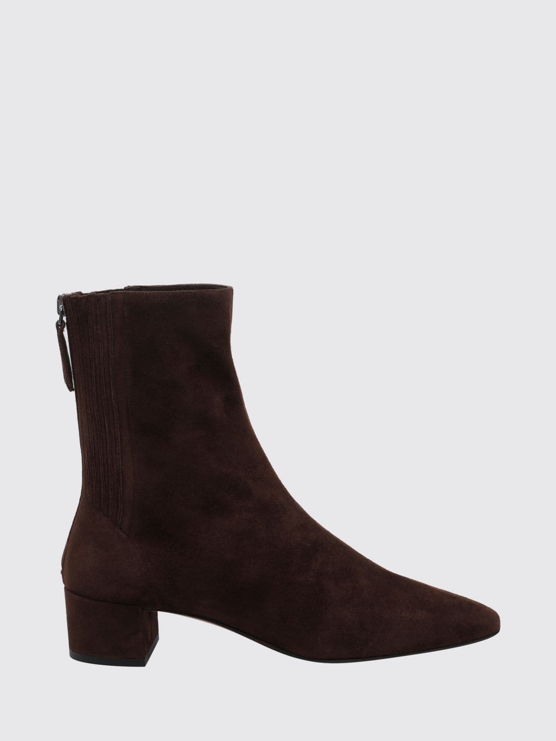 Aquazzura Saint Honorè Suede Ankle Boots with Square Toe