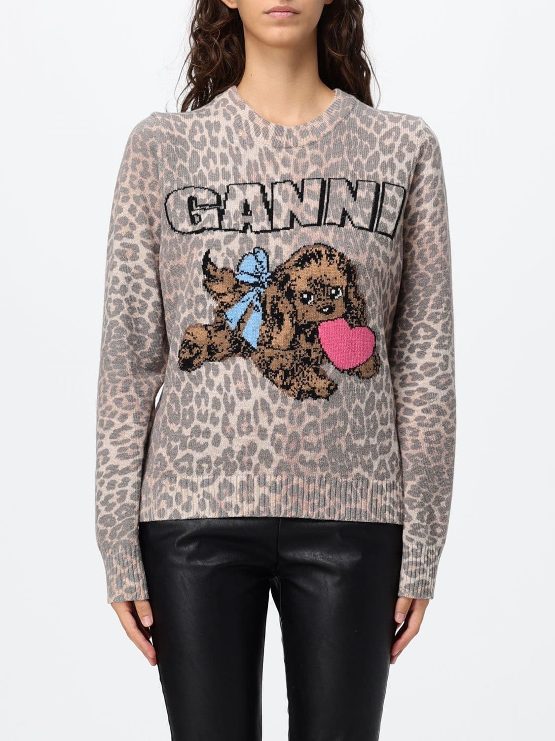 Ganni Sweater Woman color Multicolor
