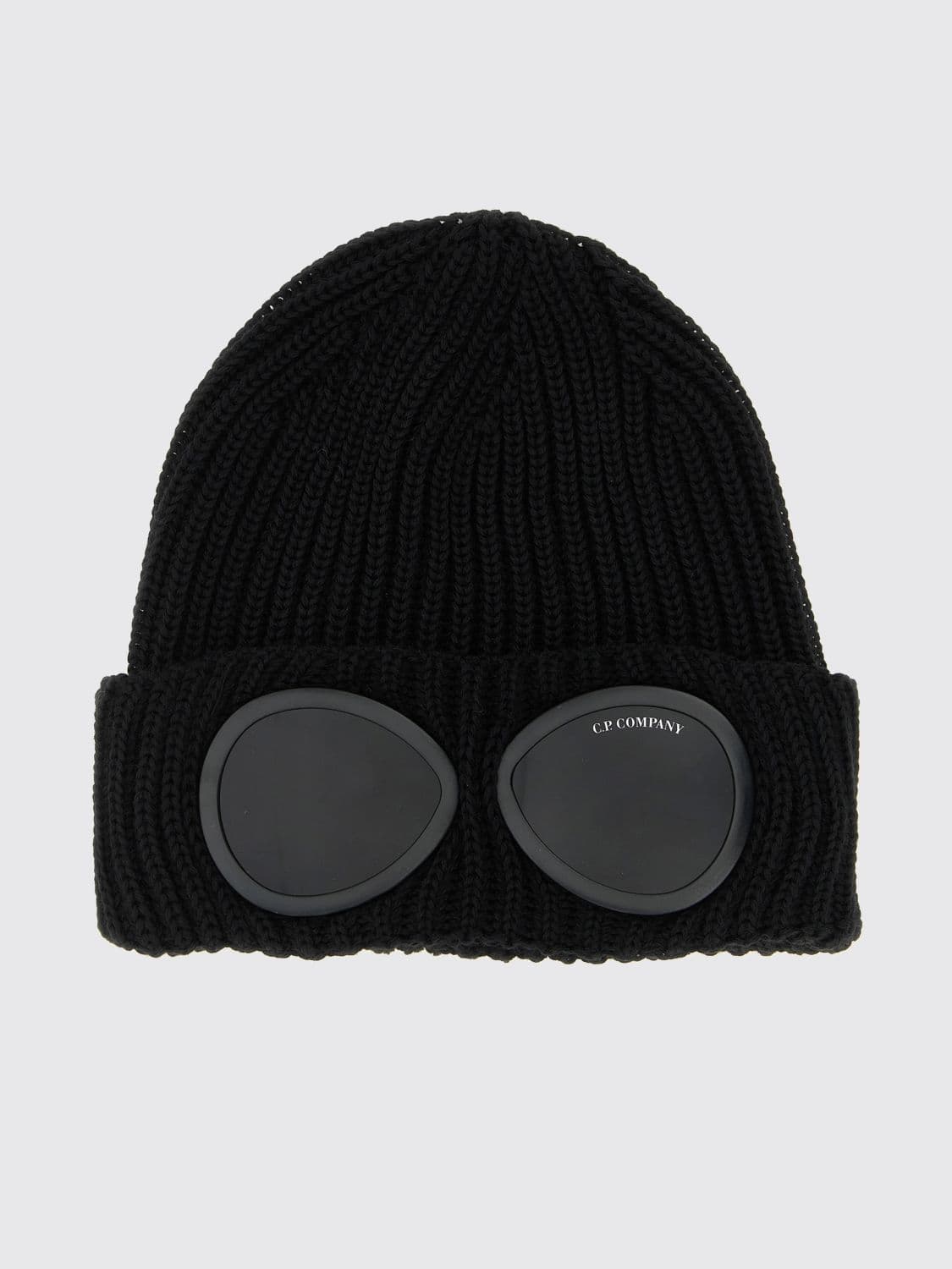 C.p. Company C. P. COMPANY Ribbed Wool Beanie with Iconic Goggles on the Cuff · OS