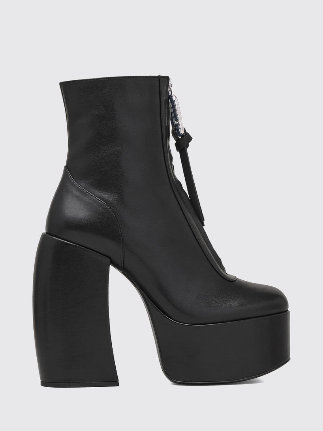 Marc Jacobs The Gigi Leather Platform Ankle Boots with High Heel