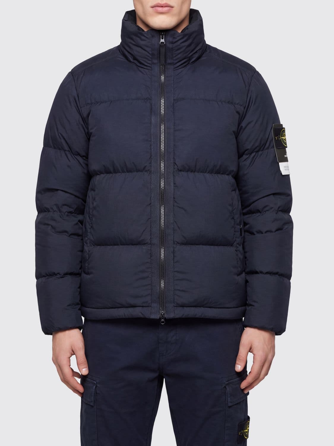 Stone Island Padded Ripstop Nylon Down Jacket with Removable Hood