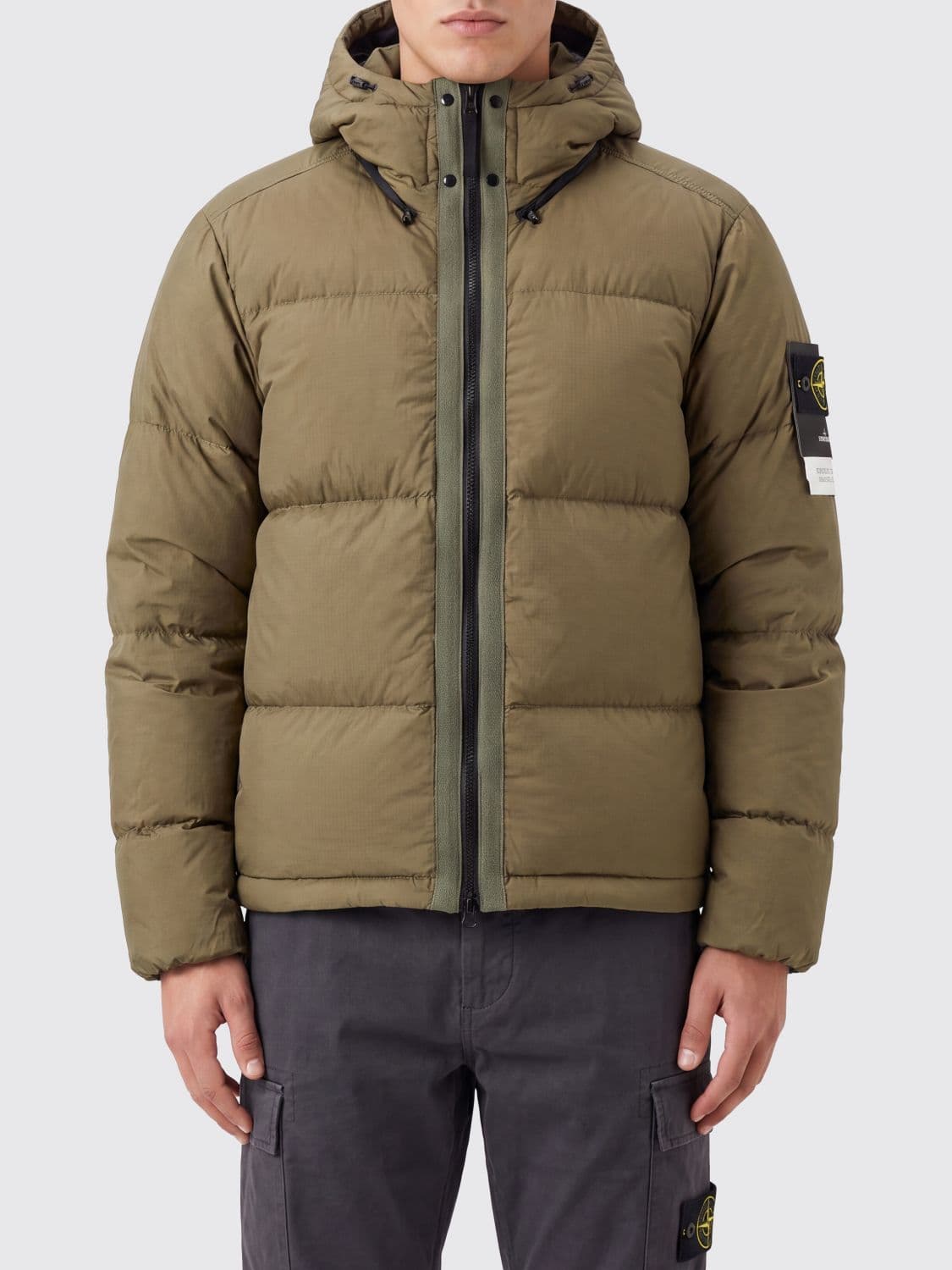 Stone Island Padded Ripstop Nylon Down Jacket with Removable Hood