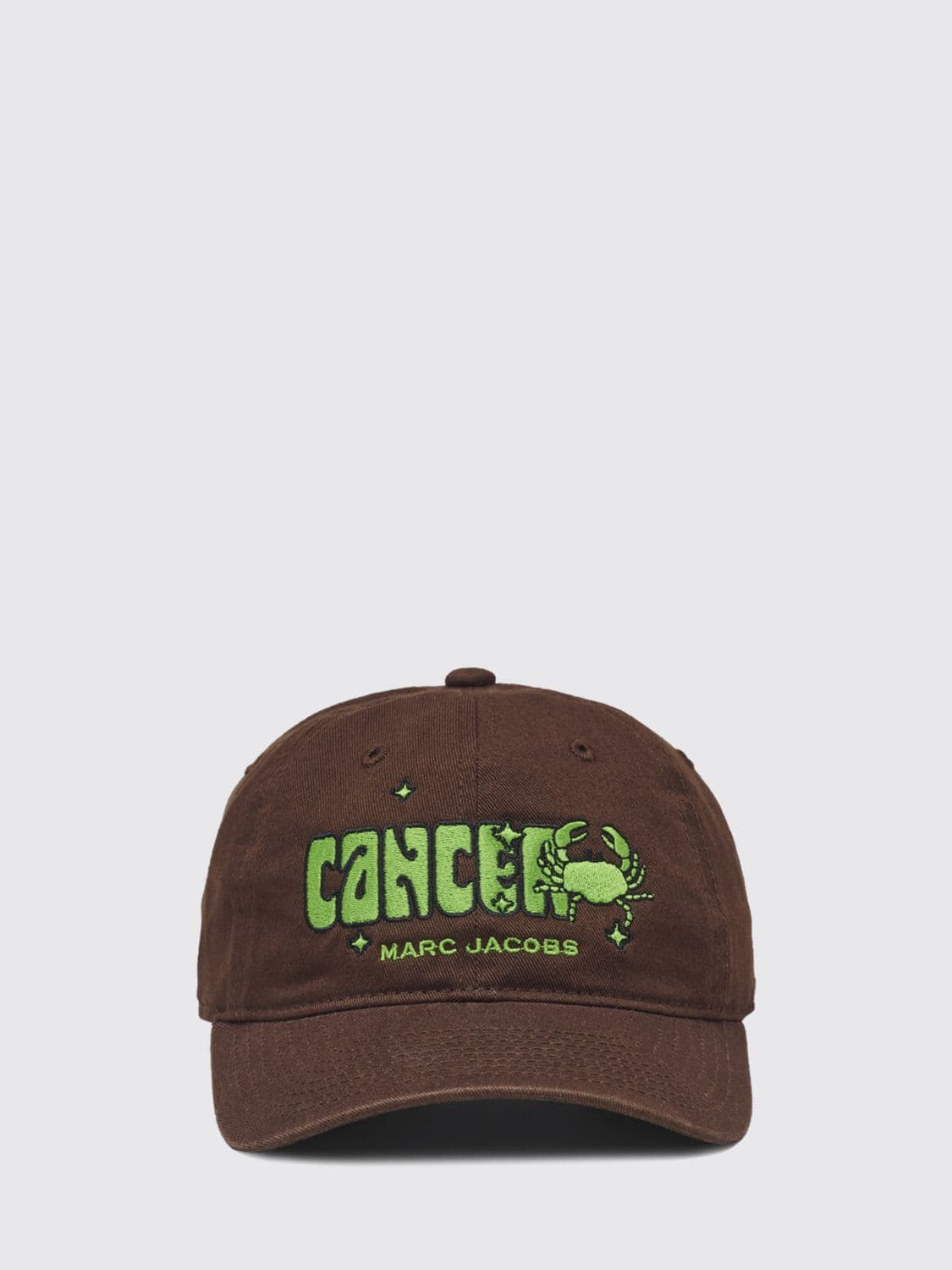 Marc Jacobs Cancer Cotton Baseball Cap with Embroidered Slogan · OS