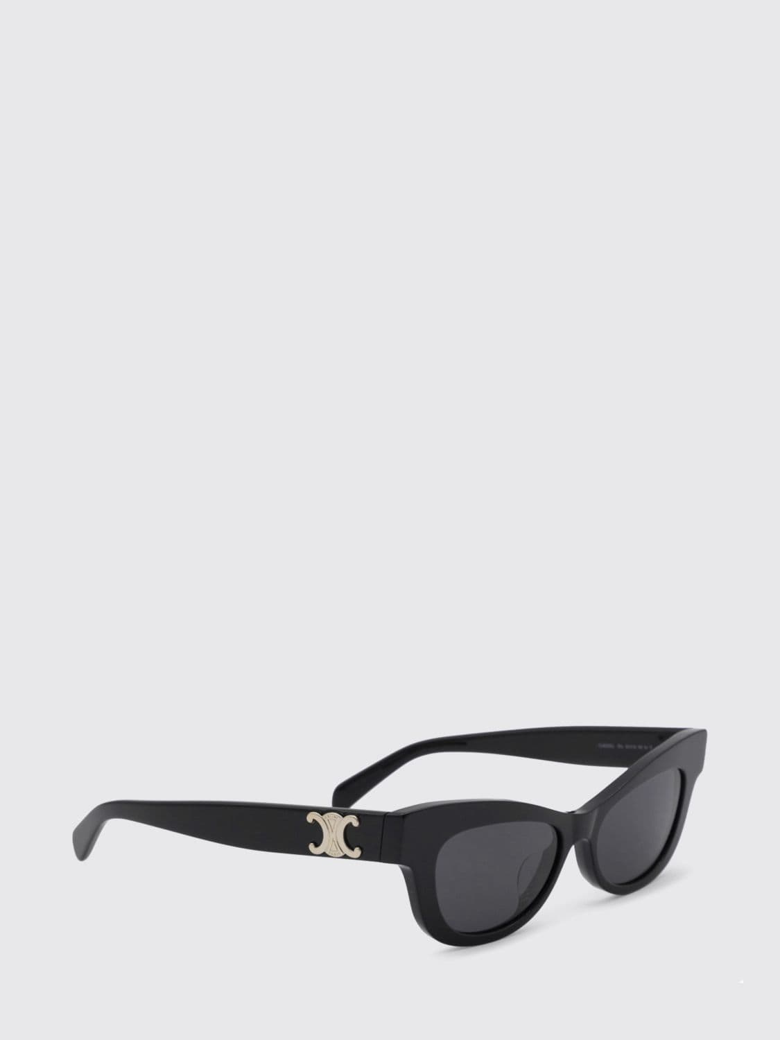 Celine Cat-Eye Sunglasses in Tortoiseshell Acetate with Triomphe Logo · OS