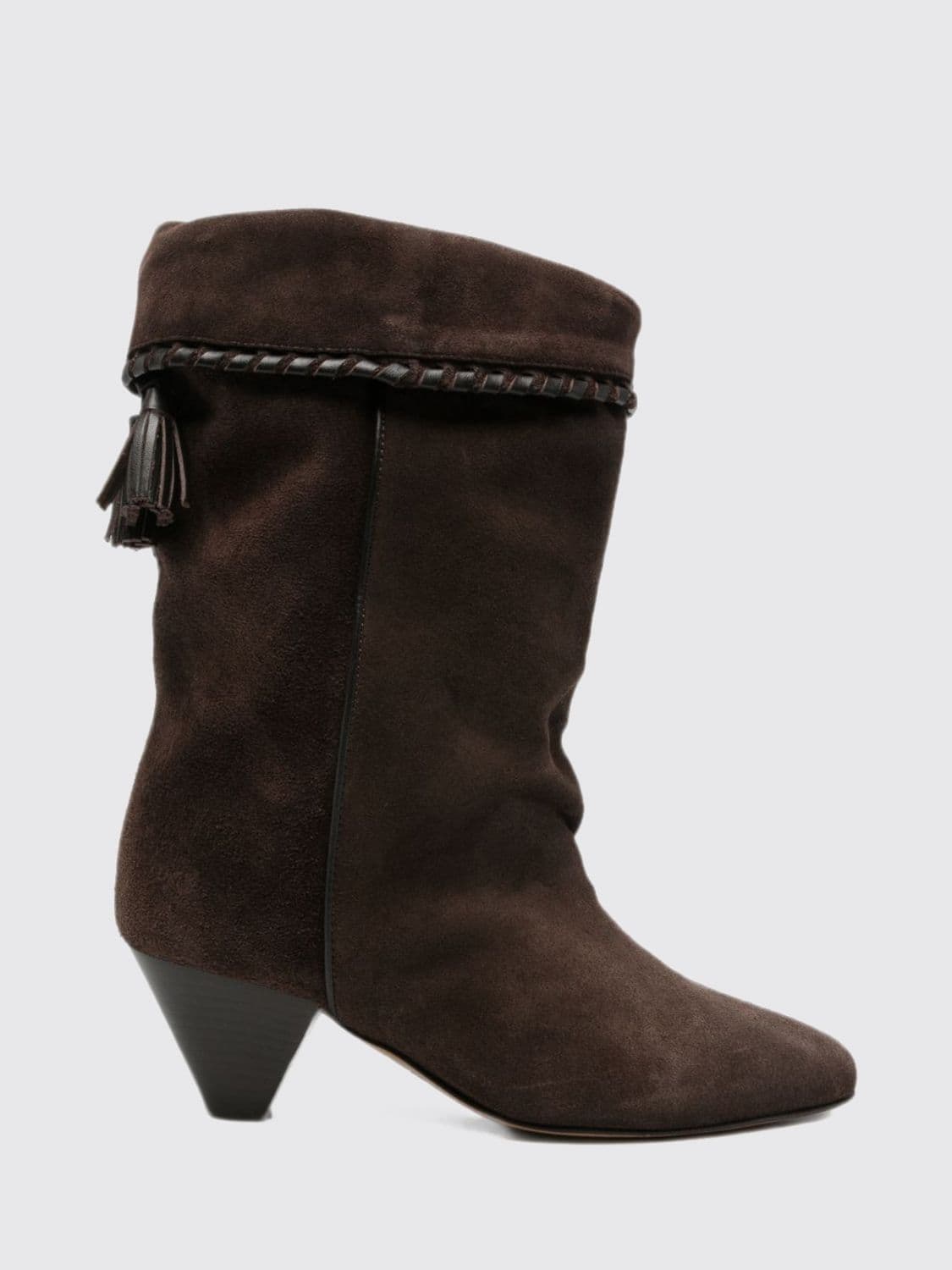 Isabel Marant Dalby Suede Boots with Cone Heel