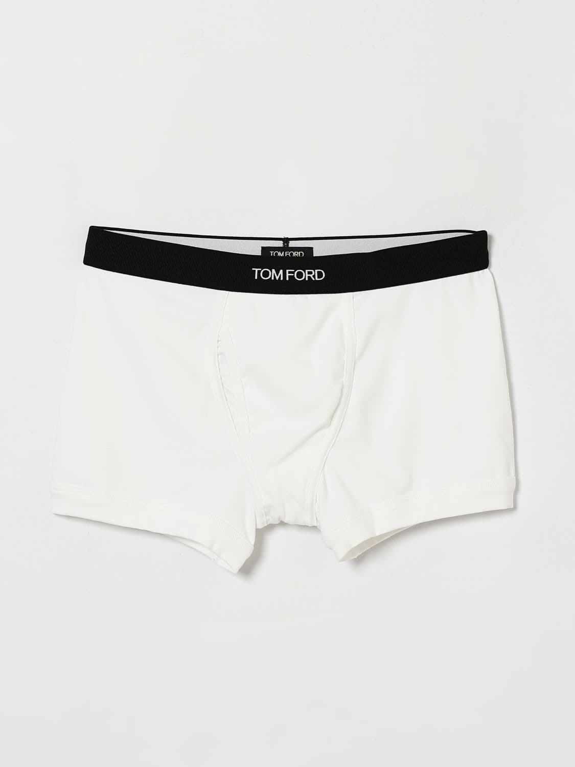 Tom Ford Stretch-Cotton Boxer Briefs with Logo Waistband