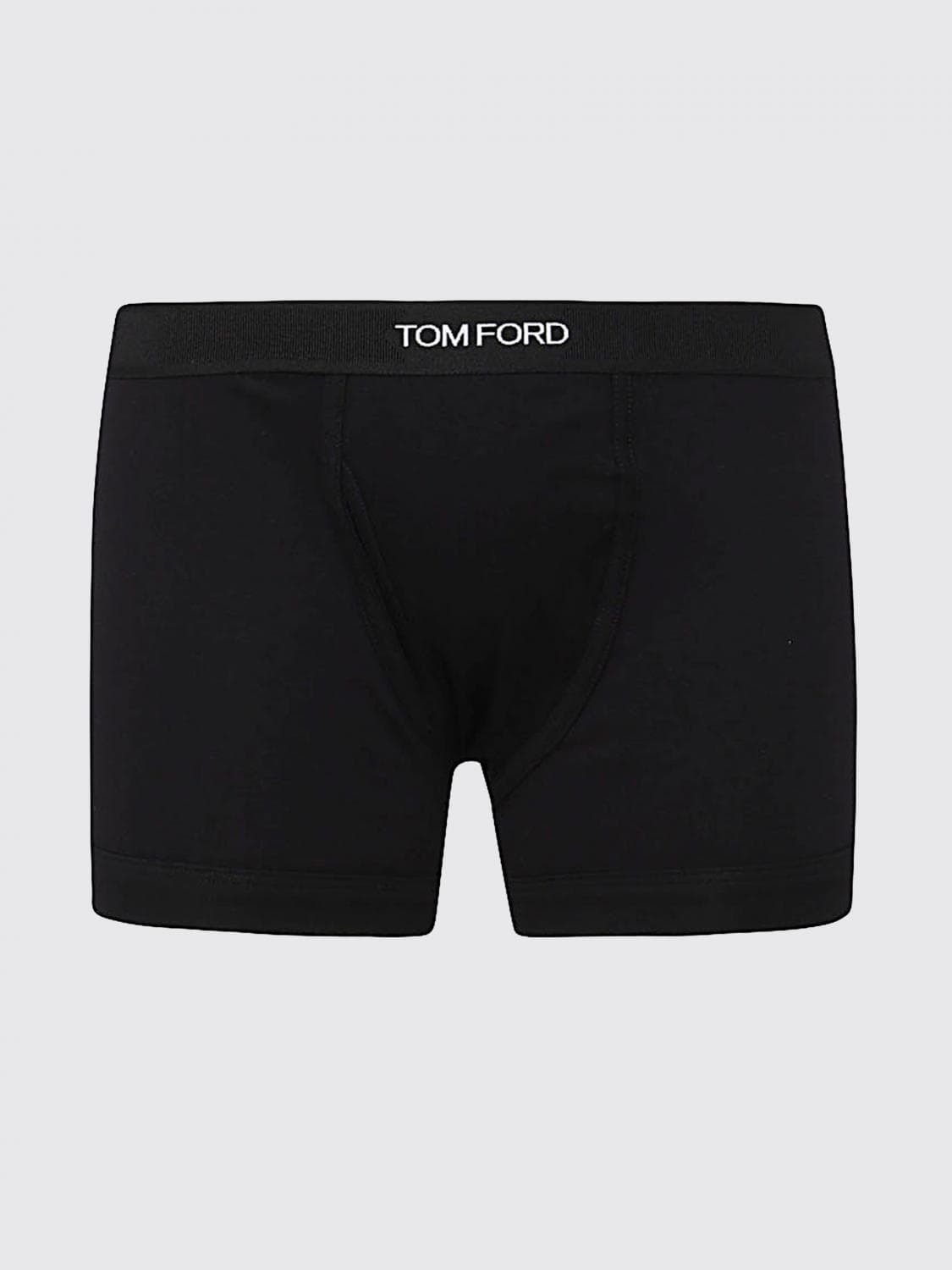 Tom Ford Stretch-Cotton Boxer Briefs with Logo Waistband