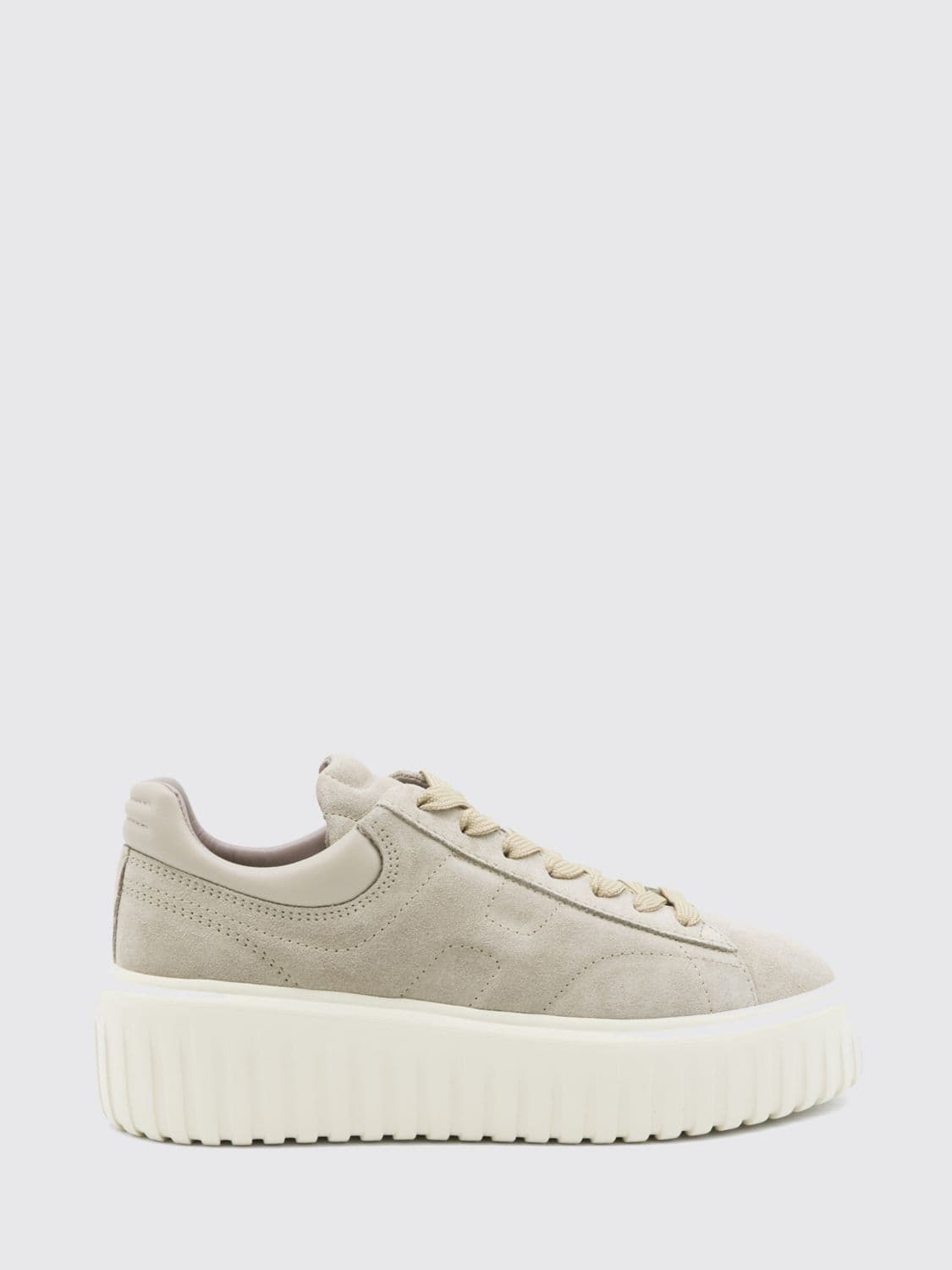 Hogan H-Stripes Suede Platform Sneakers