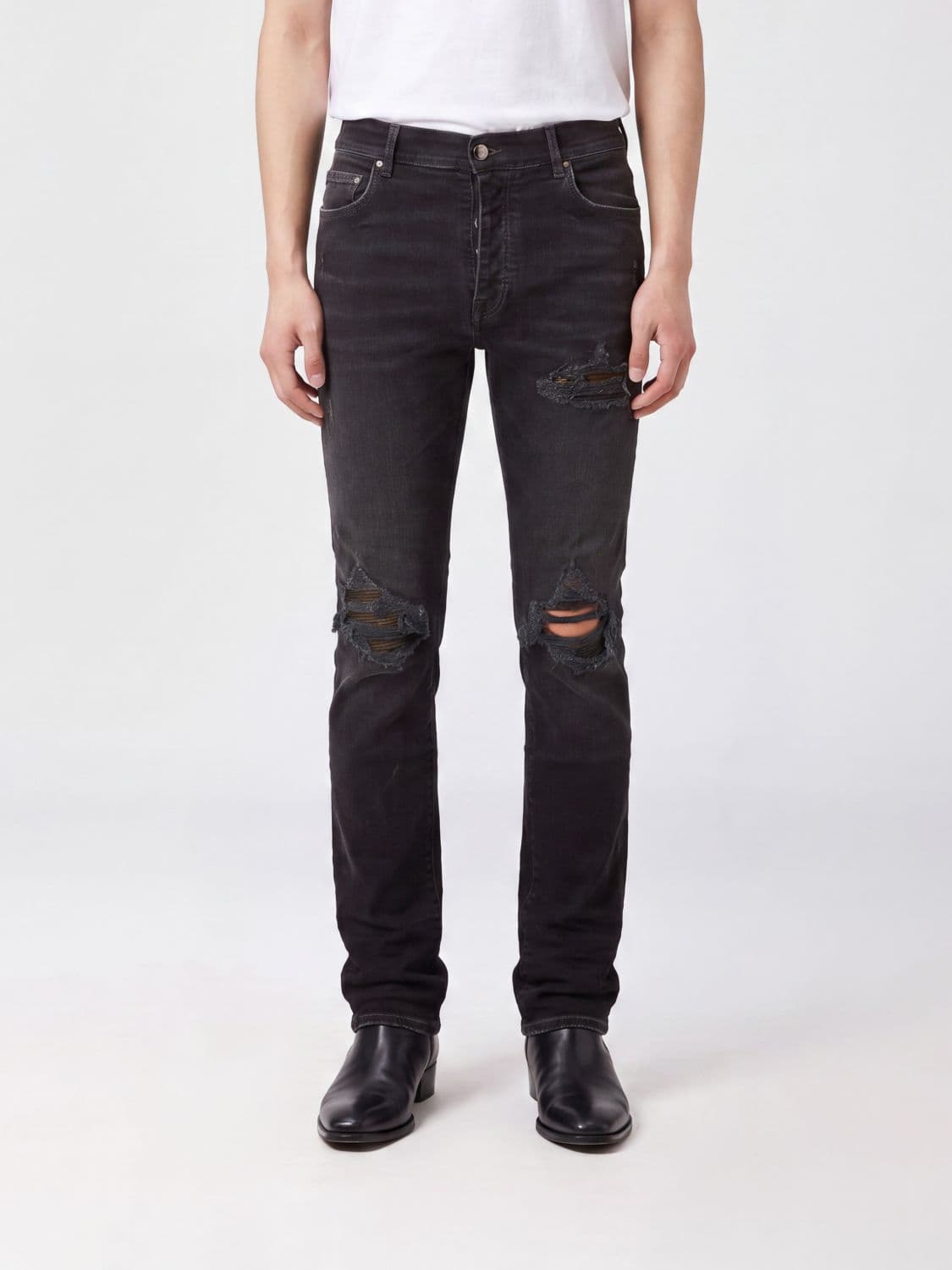 Amiri Distressed Denim Skinny Fit Jeans