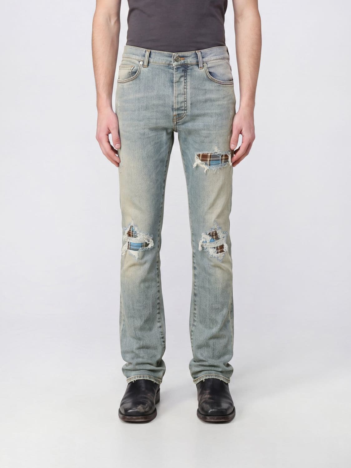 Amiri Distressed Denim Skinny Fit Jeans