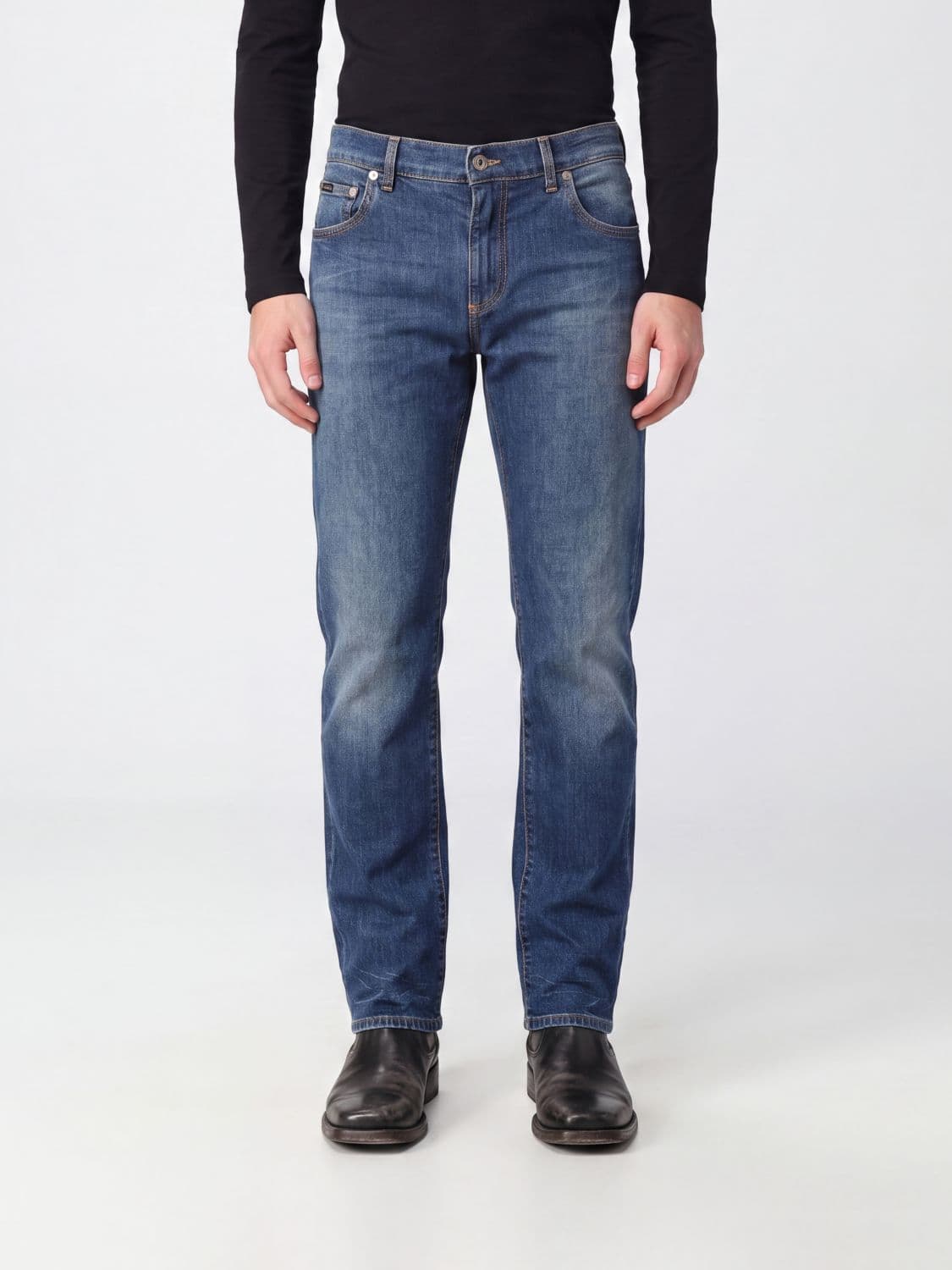 Dolce & Gabbana Mid-Rise Slim Fit Stretch-Denim Jeans