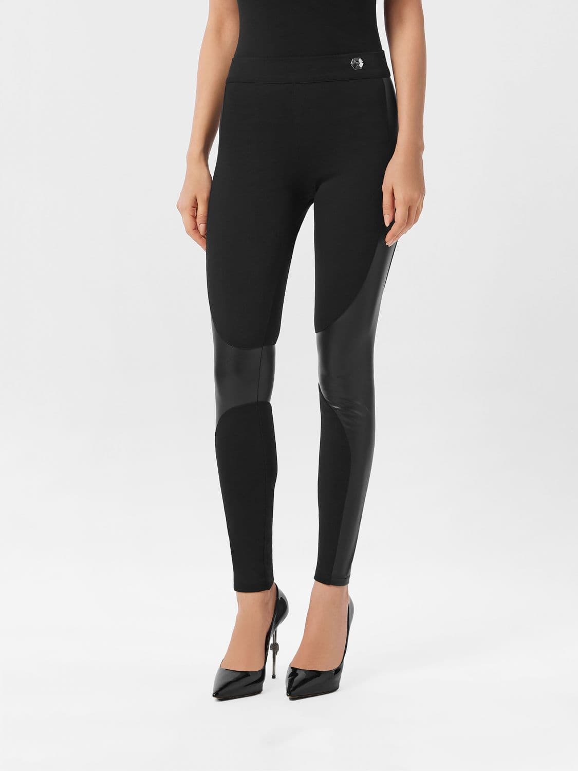 Philipp Plein High-Waisted Skinny Fit Jersey Leggings