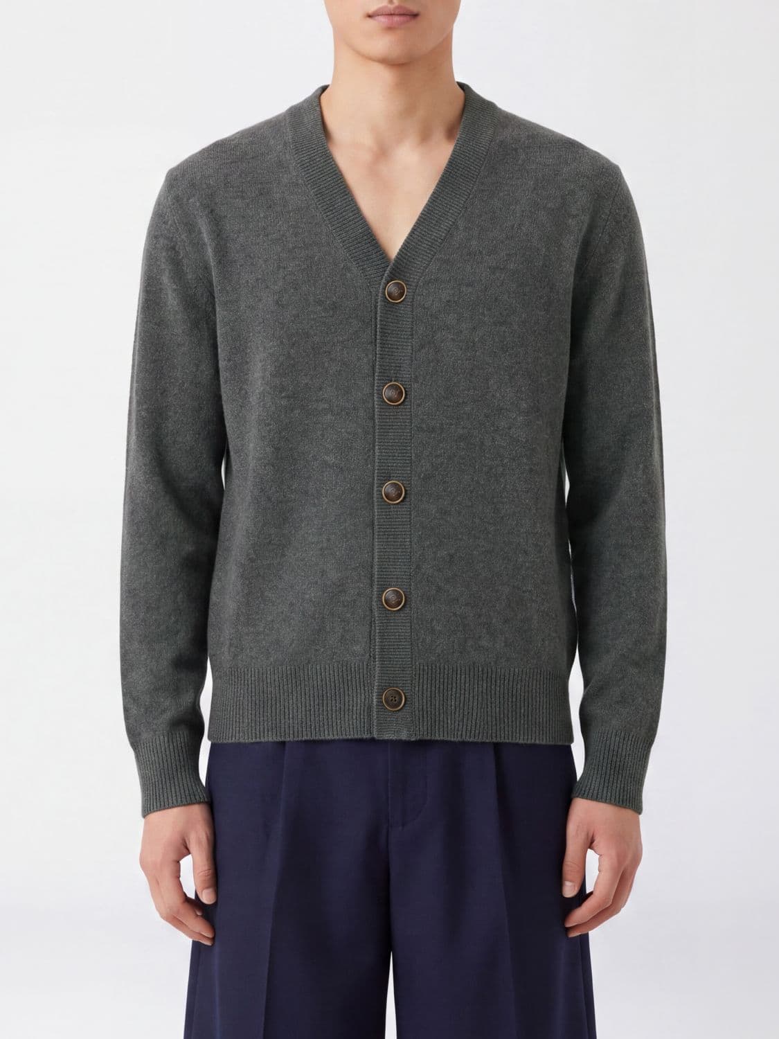 Brunello Cucinelli V-Neck Cotton Cardigan with Contrast Patches · 52