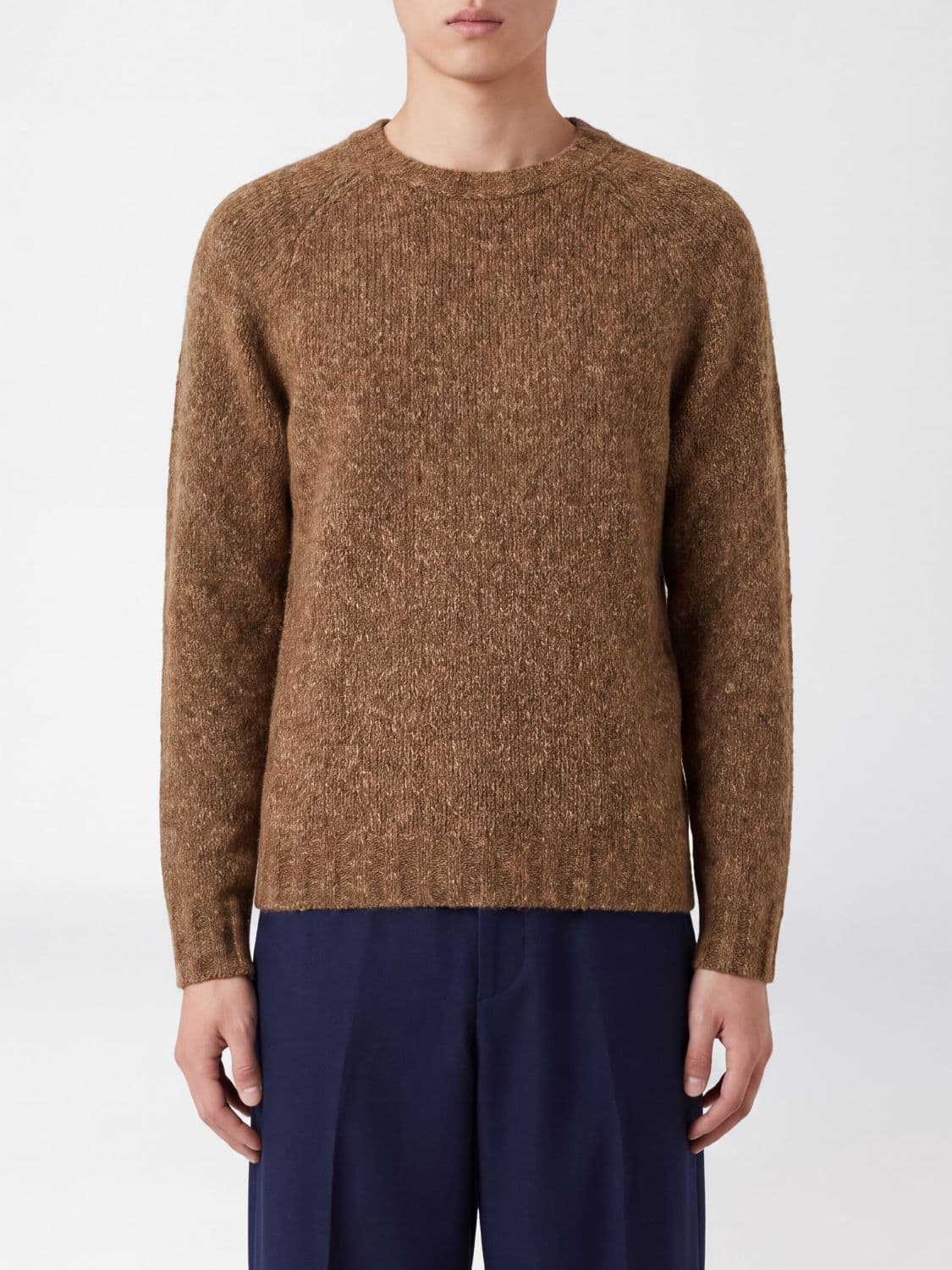 Brunello Cucinelli Cashmere and Silk Blend Crewneck Sweater
