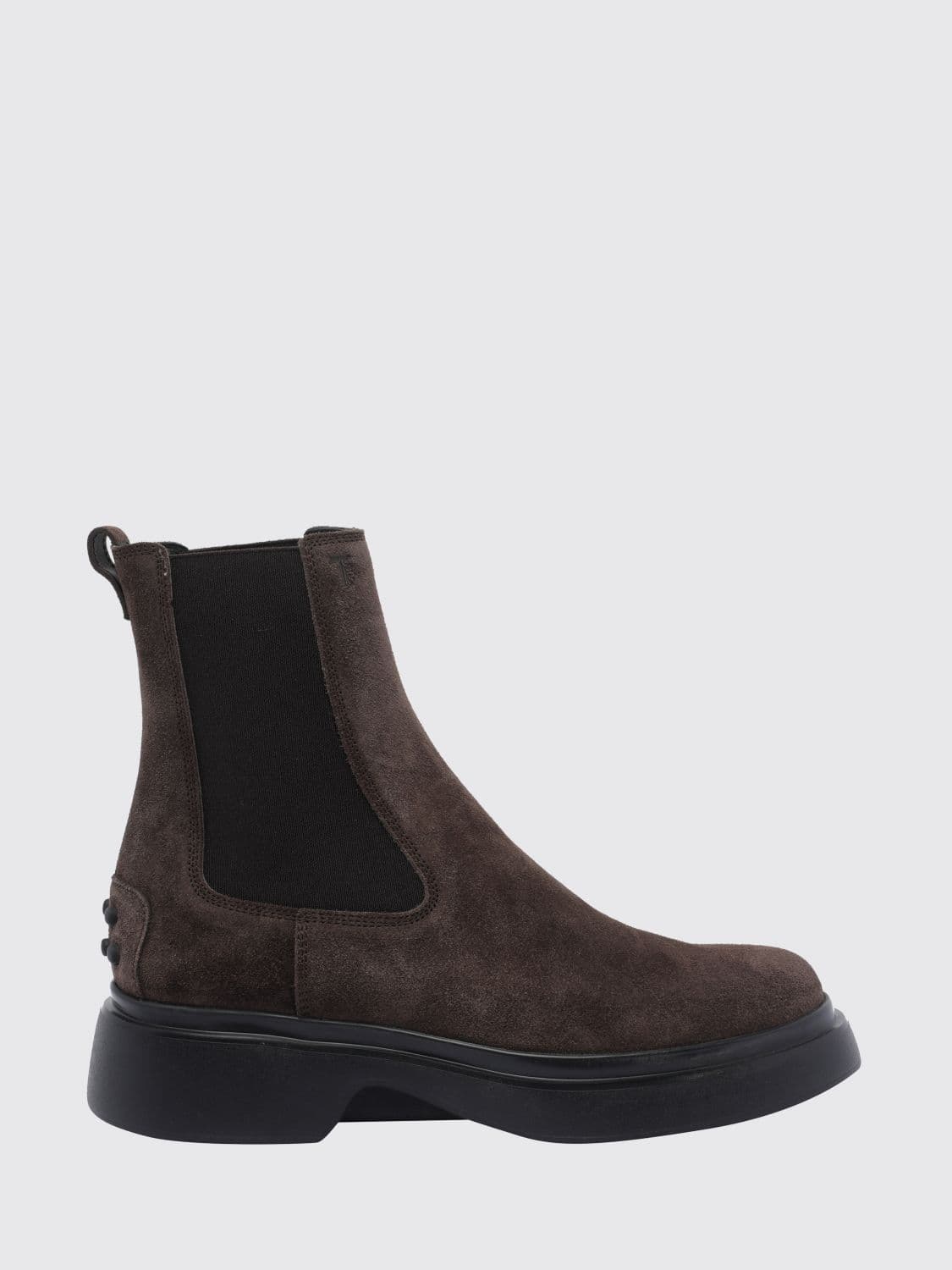 Tod's Suede Calfskin Chelsea Ankle Boots with Rubber Sole