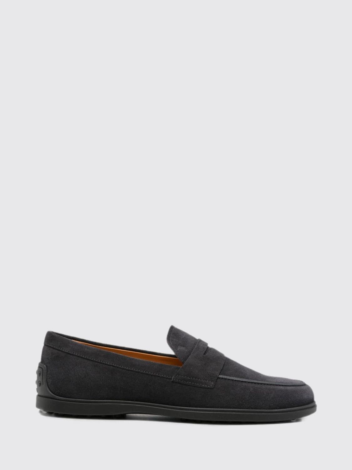 Tod's Suede Penny Loafers with T Timeless Logo