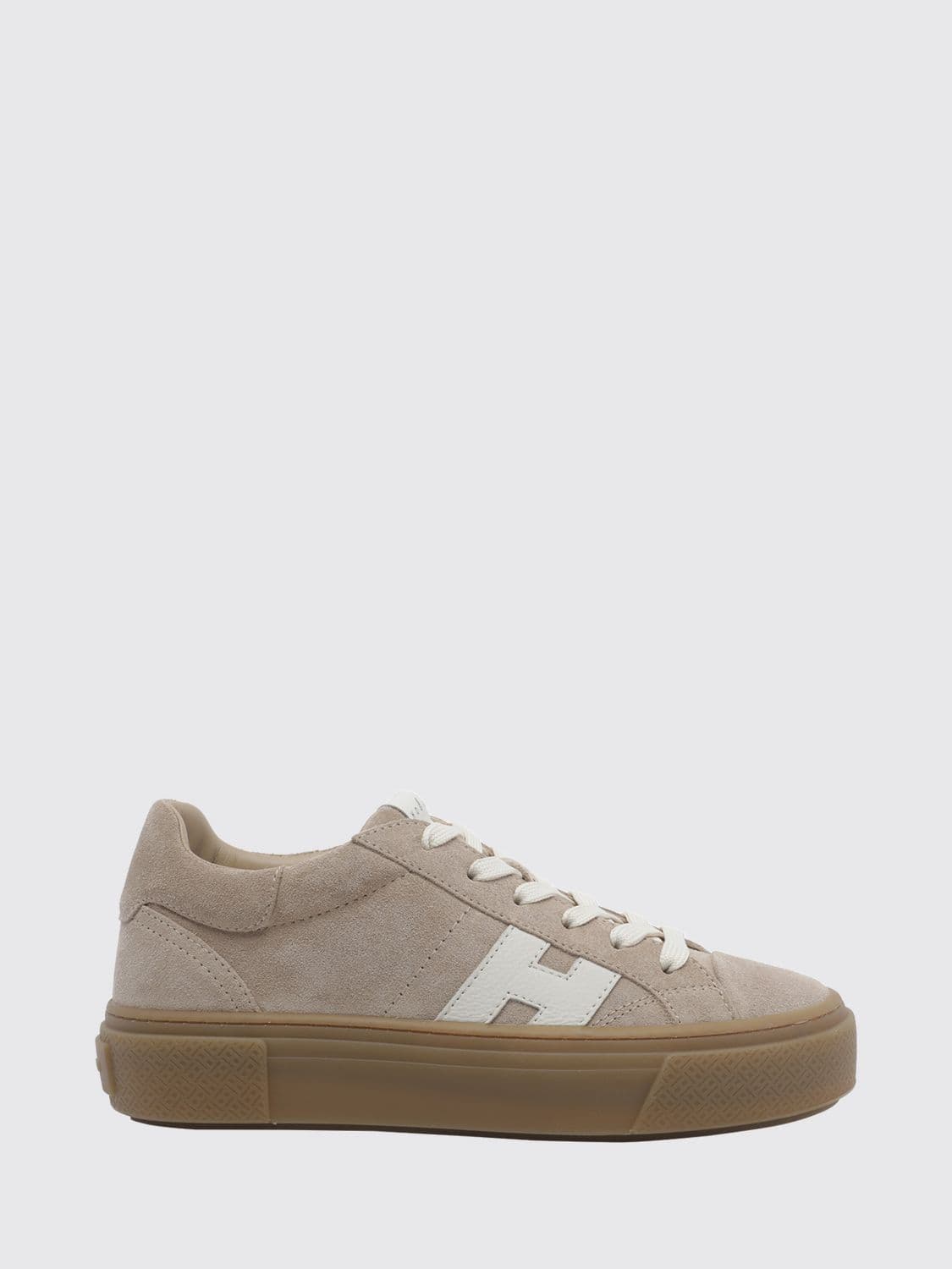 Hogan Crosswind Suede Leather Platform Sneakers