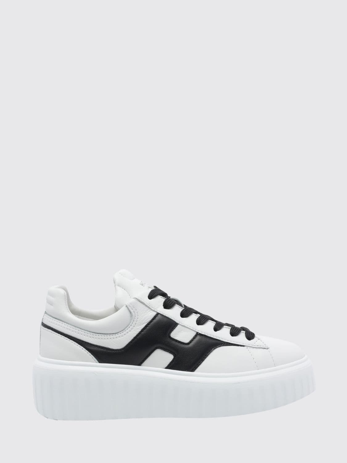 Hogan H-Stripes Smooth Leather Platform Trainers