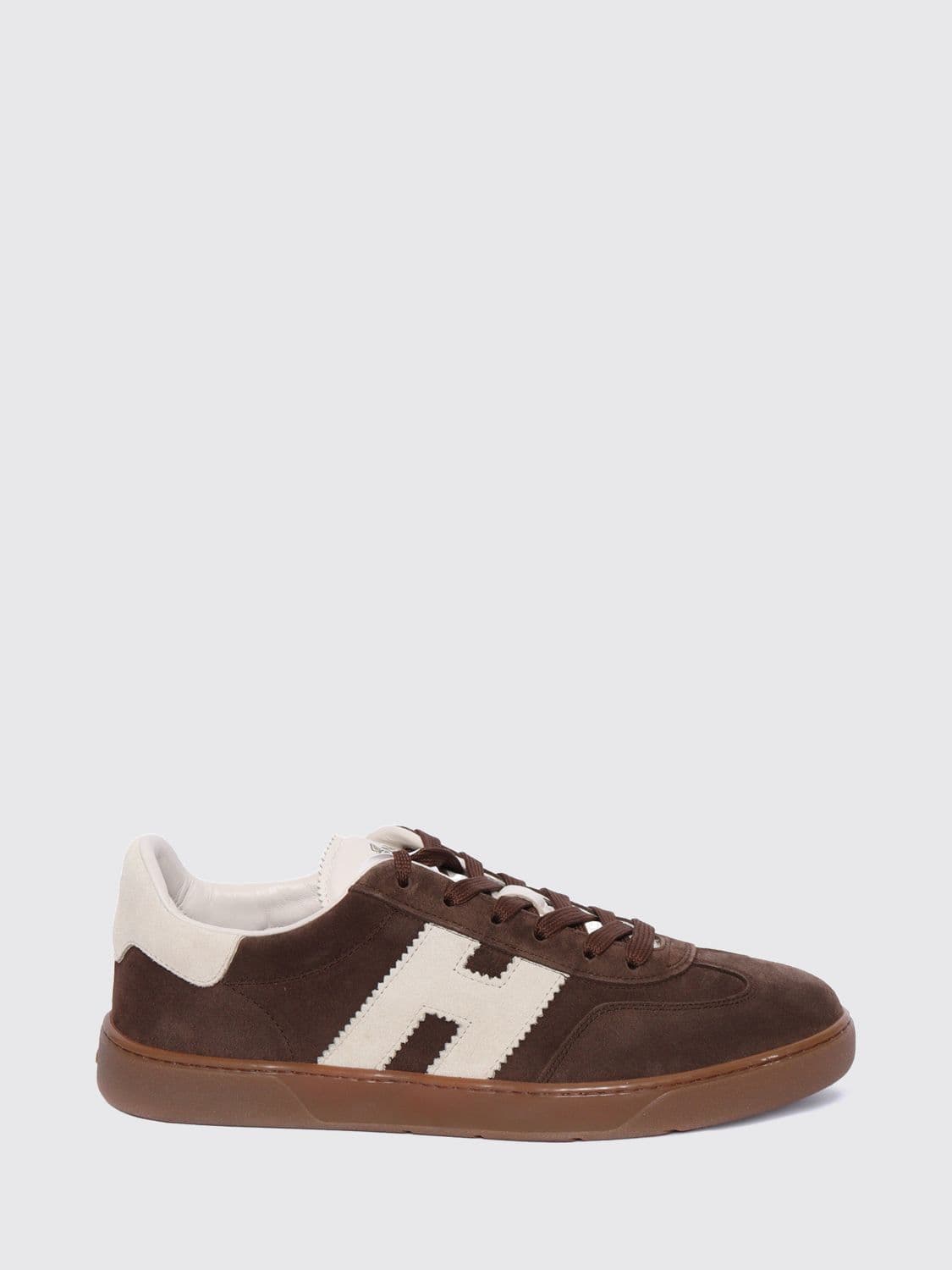 Hogan Cool Sneakers in Smooth and Suede Calfskin with H Logo · 9½