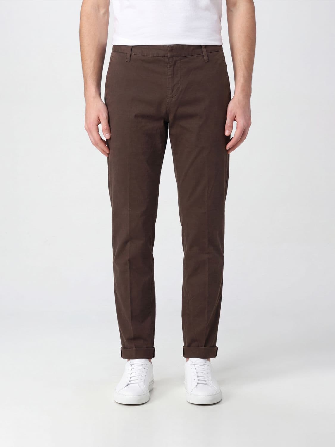 Dondup Gaubert Slim Fit Mid-Rise Velvet Chino Trousers