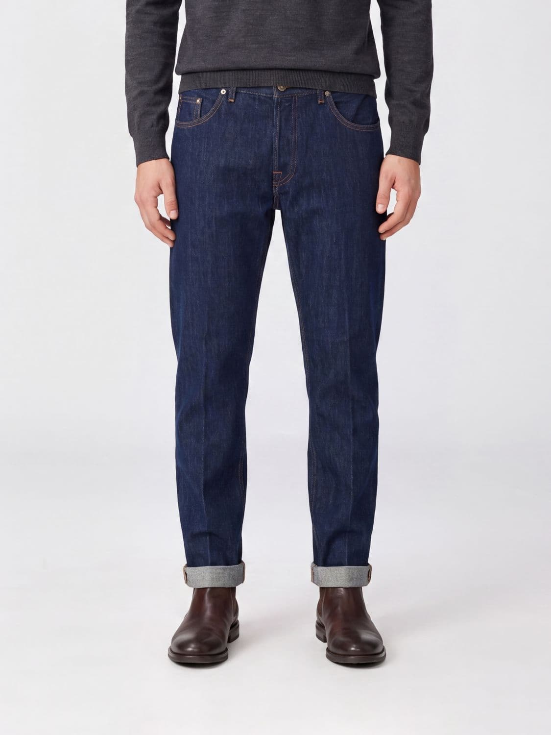 Dondup Iconic Slim Fit Mid-Rise Cotton Denim Jeans