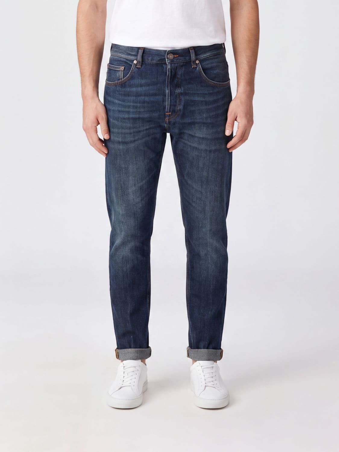 Dondup Icon Skinny Fit Mid-Rise Cotton Denim Jeans
