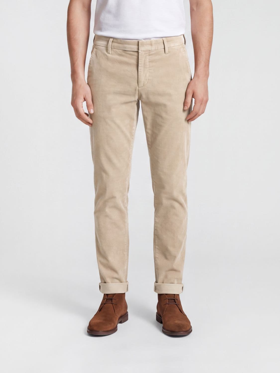 Dondup Gaubert Slim Fit Corduroy Chino Trousers