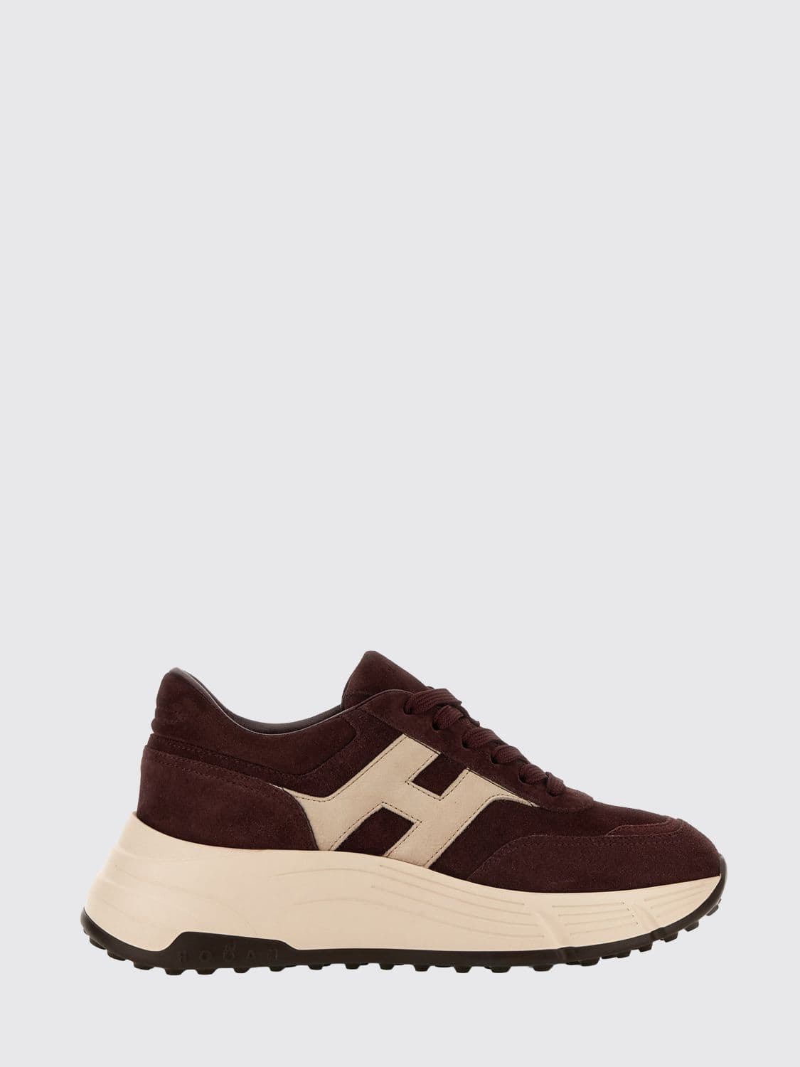 Hogan H669 Sneakers in Calfskin and Suede with Chunky Sole
