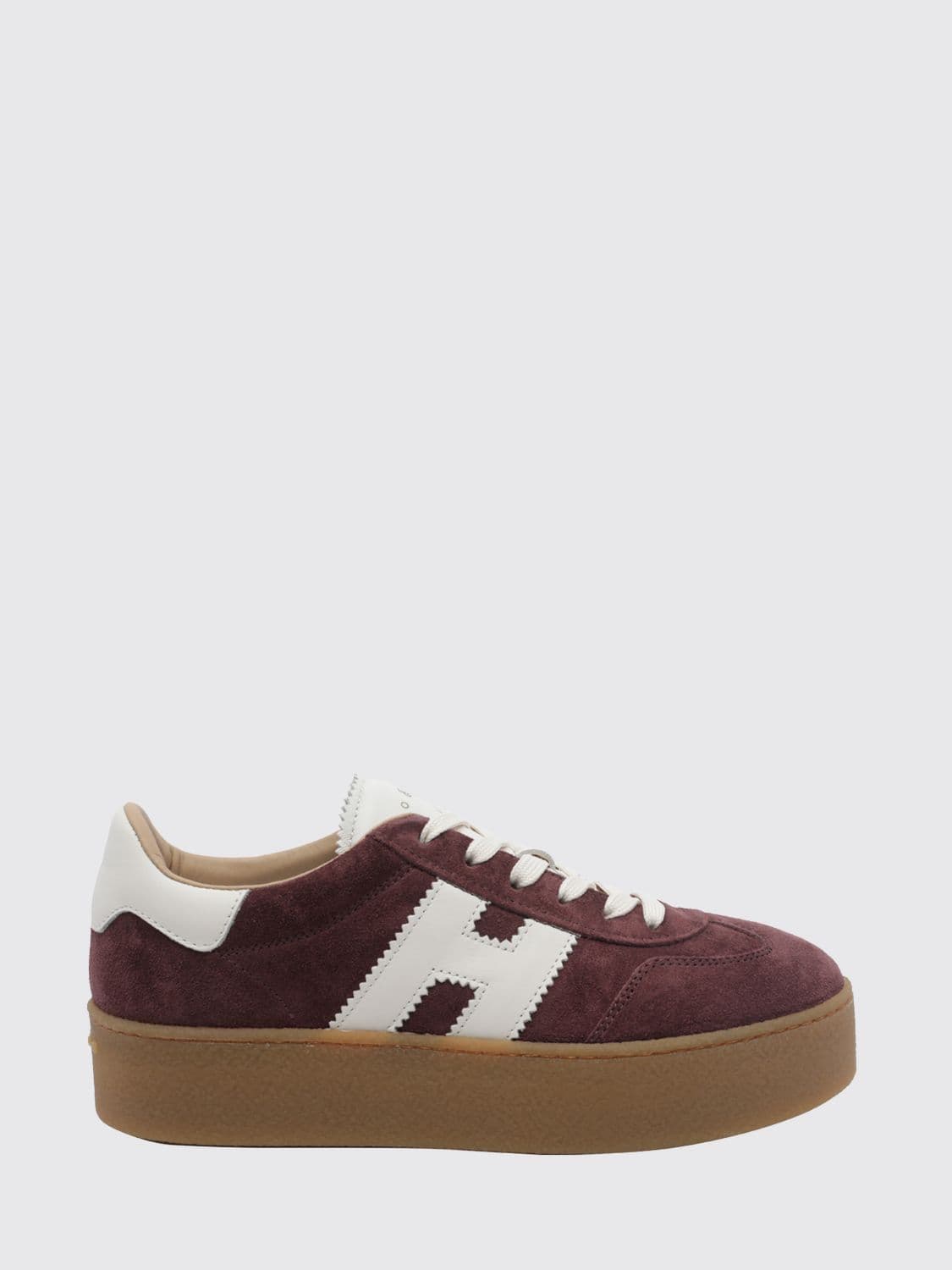 Hogan Cool H698 Platform Sneakers in Suede Leather with H Logo