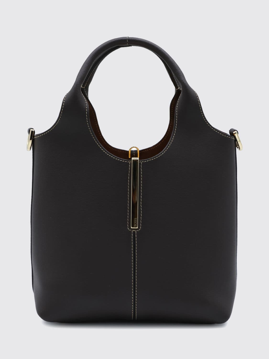 Tod's Mini Handbag in Smooth Calf Leather with Removable Shoulder Strap · OS